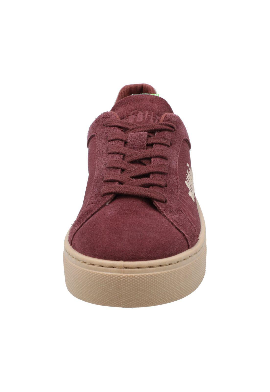 Zapatilla Cuero Mujer Tifón Rojo-3