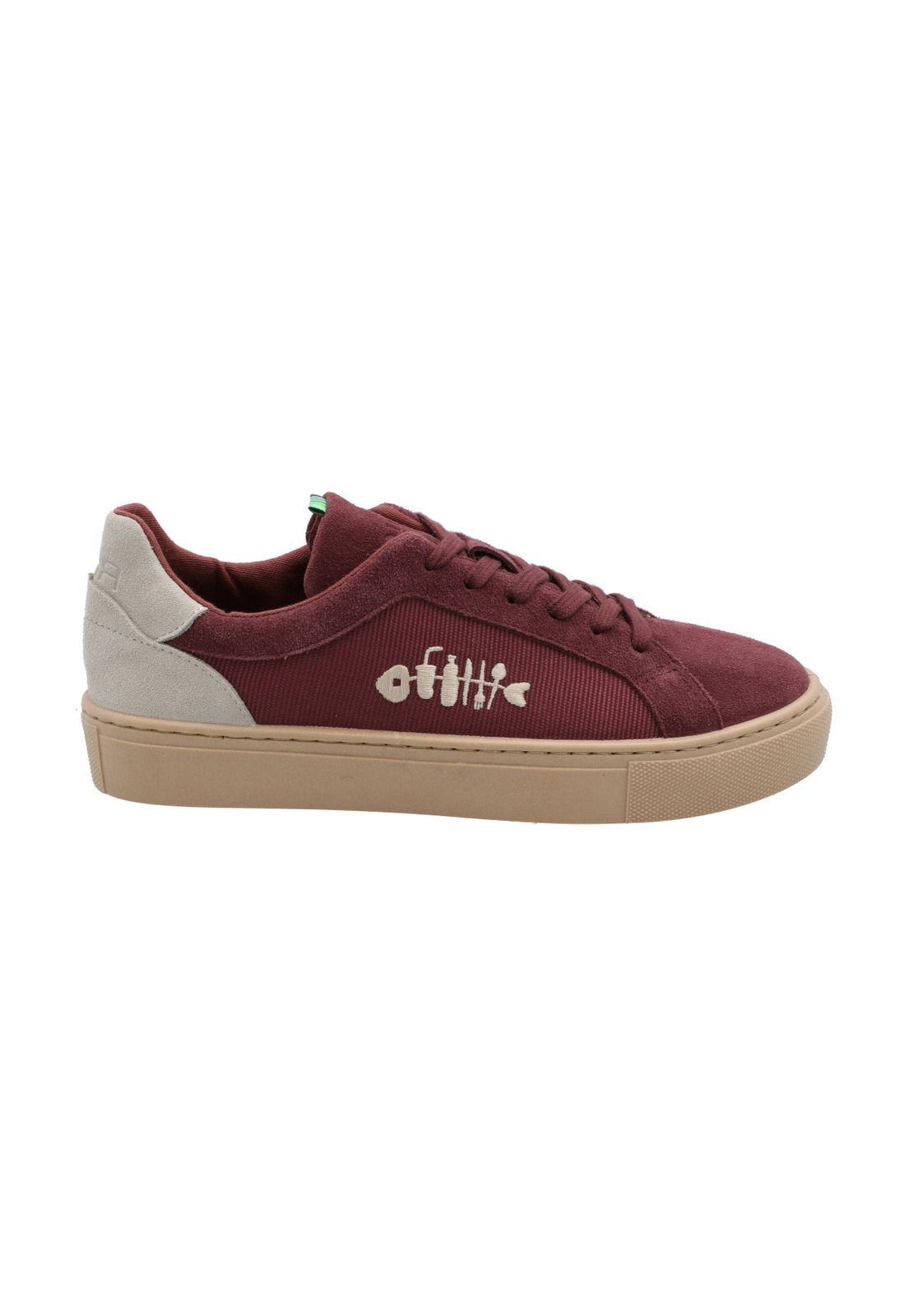 Zapatilla Cuero Mujer Tifón Rojo-5