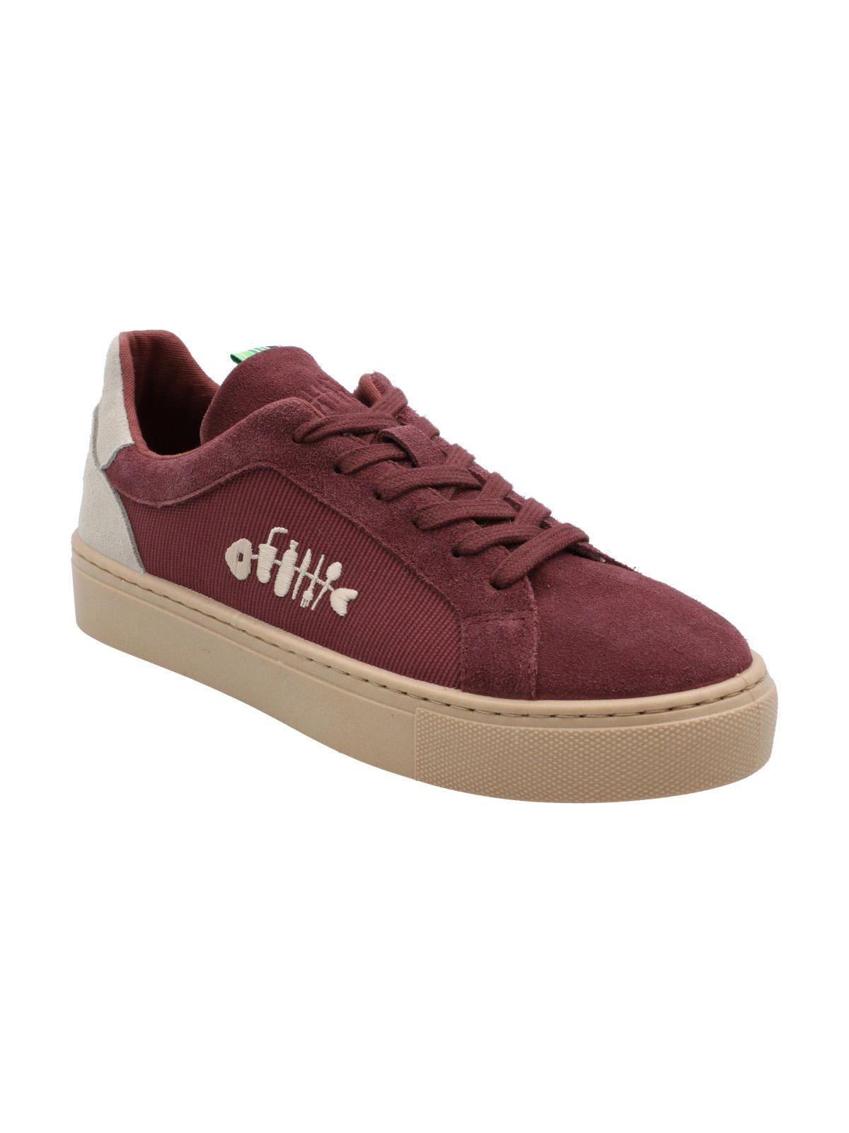 Zapatilla Cuero Mujer Tifón Rojo-4