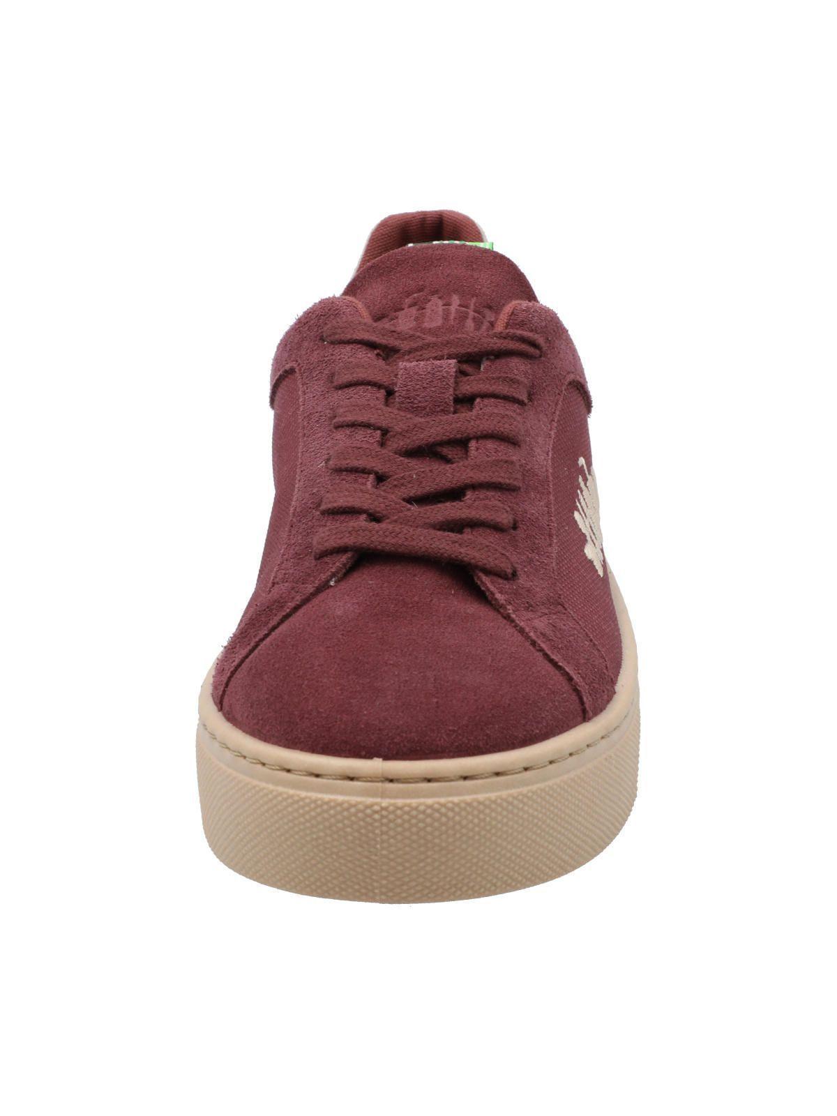 Zapatilla Cuero Mujer Tifón Rojo-3