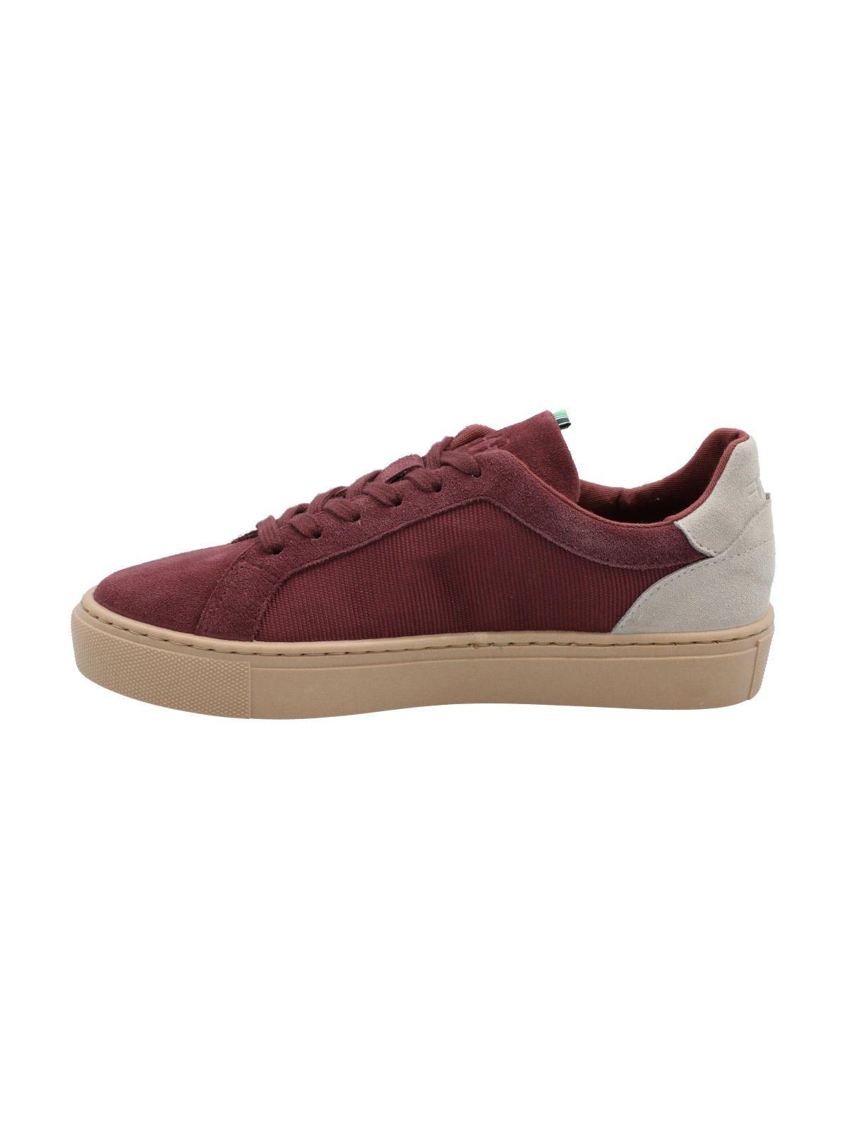 Zapatilla Cuero Mujer Tifón Rojo-0