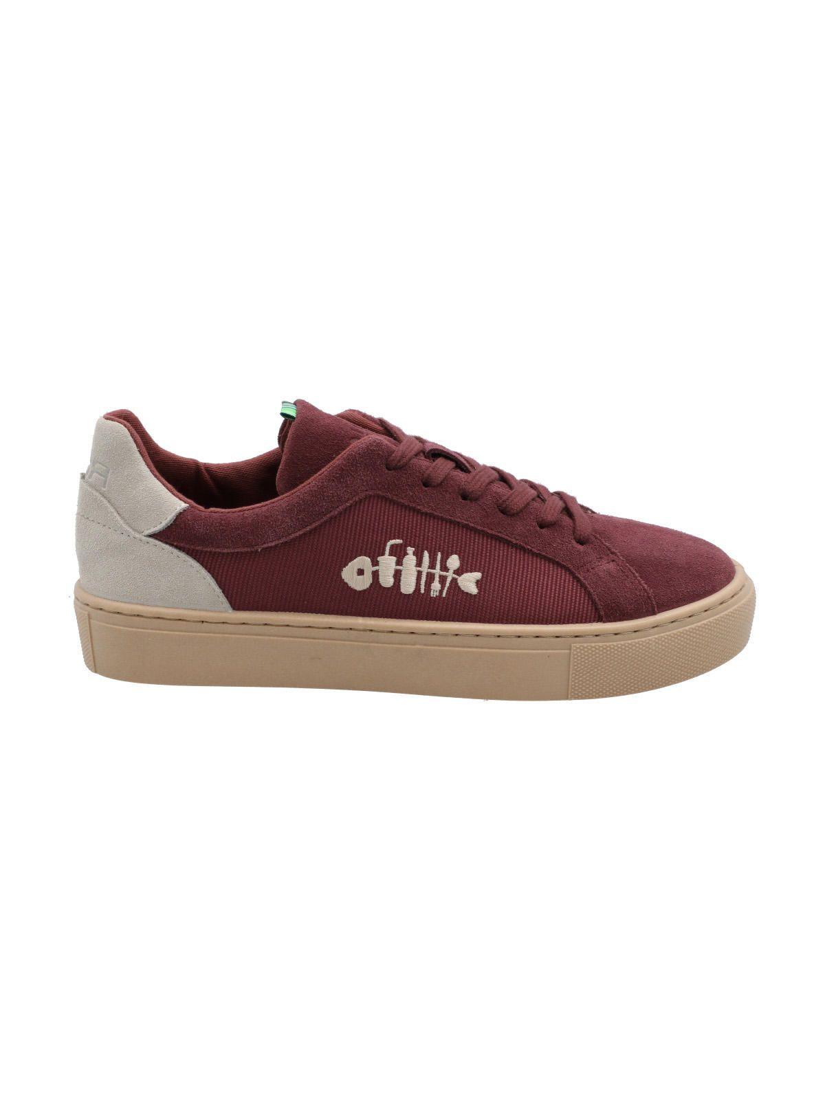 Zapatilla Cuero Mujer Tifón Rojo-5