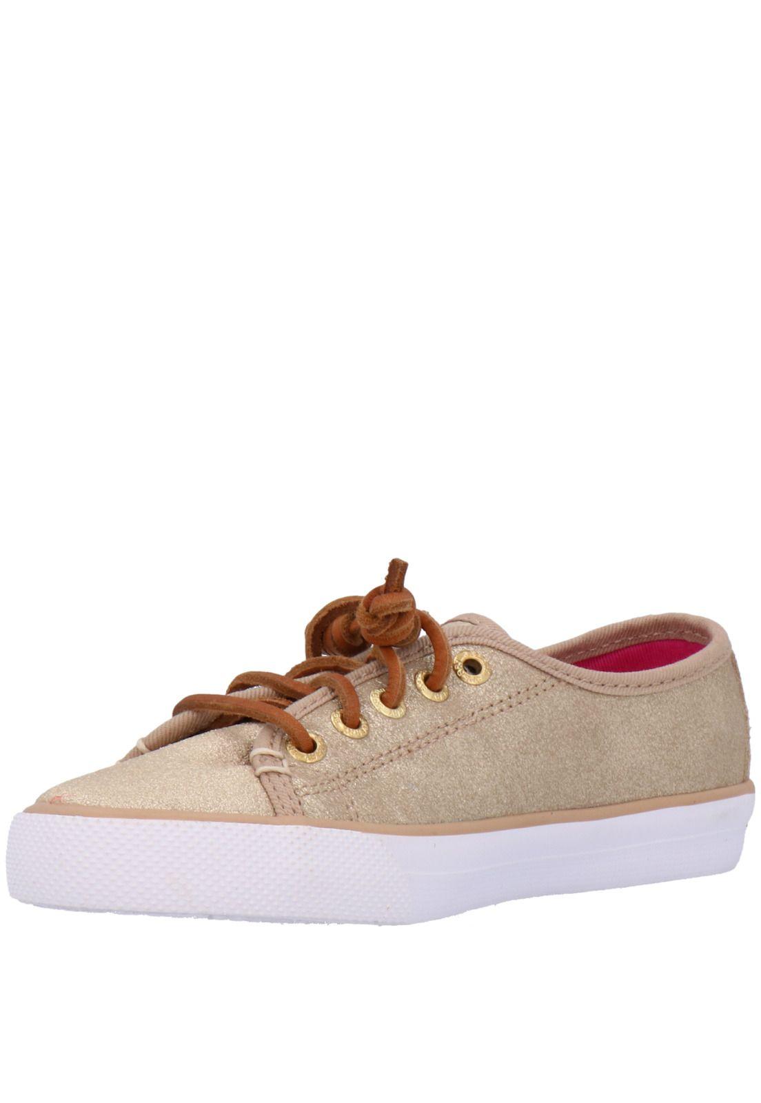 Zapatilla Cuero Seacoast Plateado Niña Sperry-3