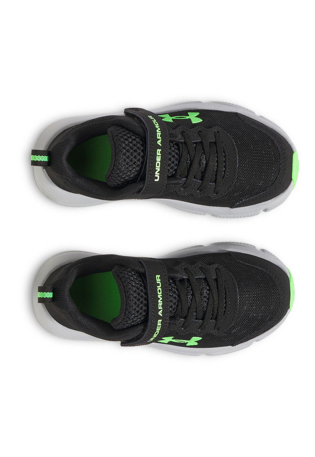 Zapatillas run Assert 10 ac niños negro-4