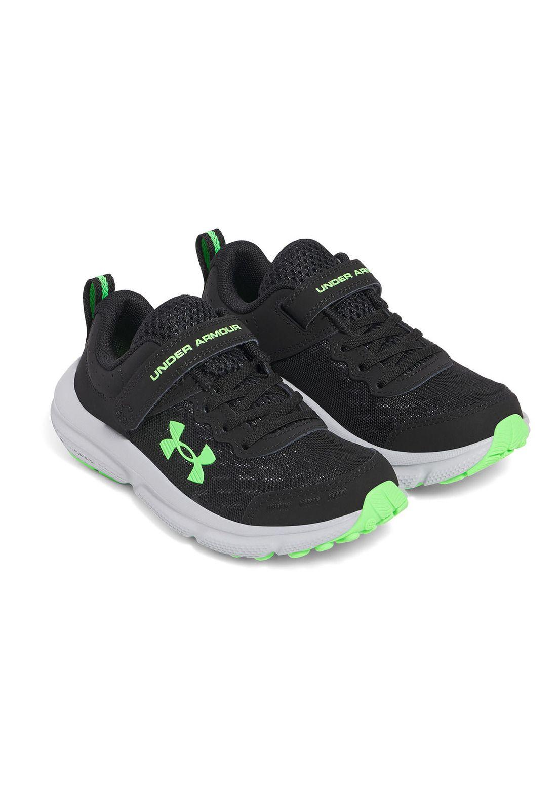 Zapatillas run Assert 10 ac niños negro-5