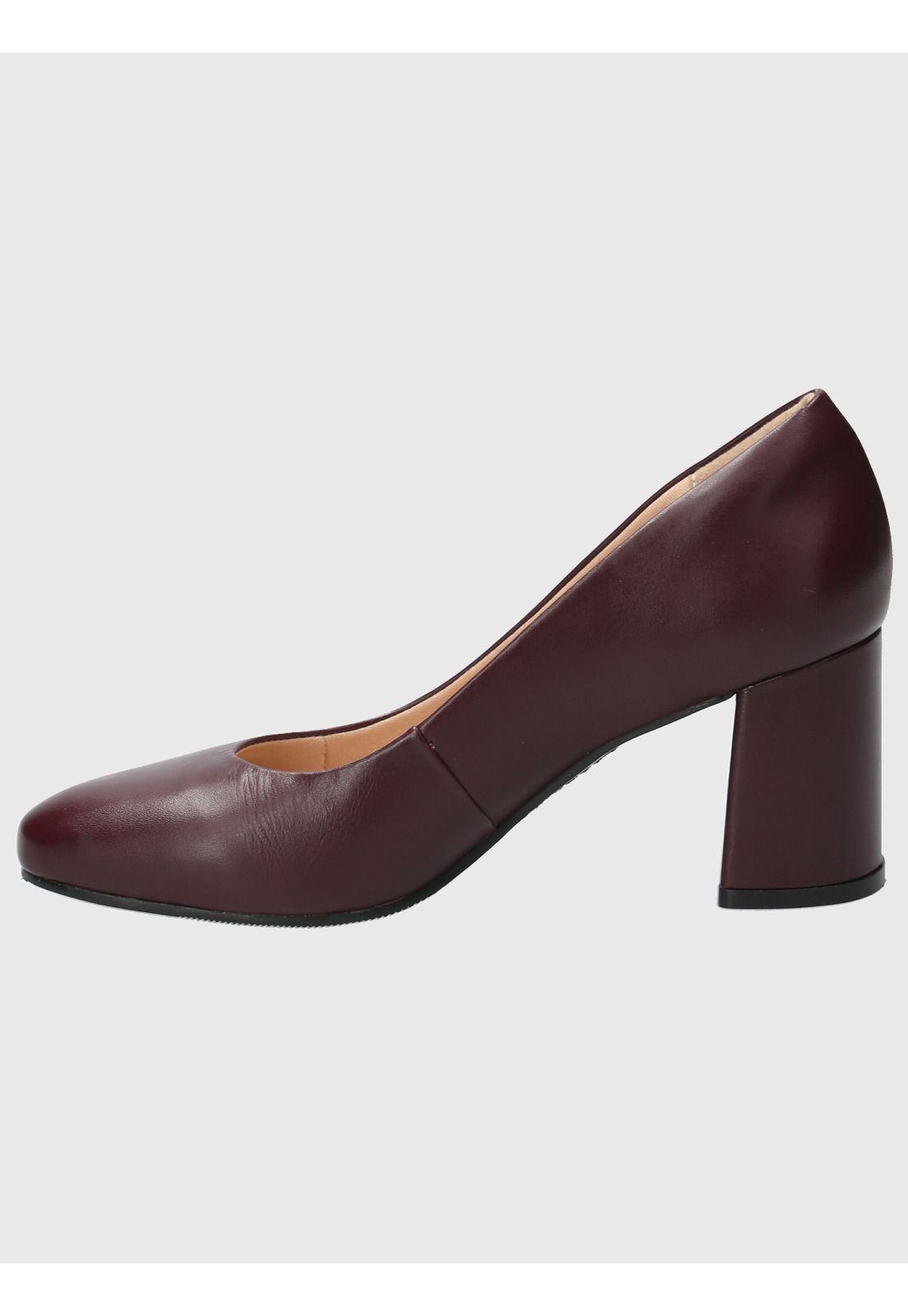 Zapato Cuero Mujer Maddox Rojo-5