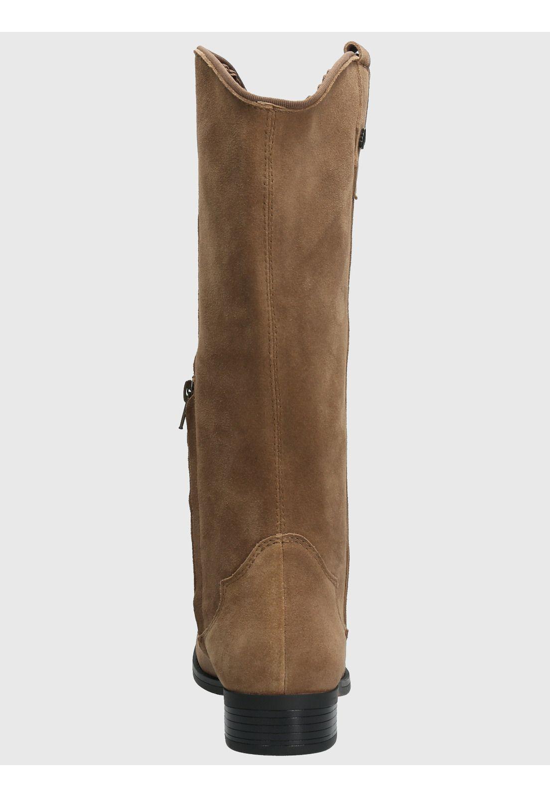 Bota Cuero Mujer Cami Café-6