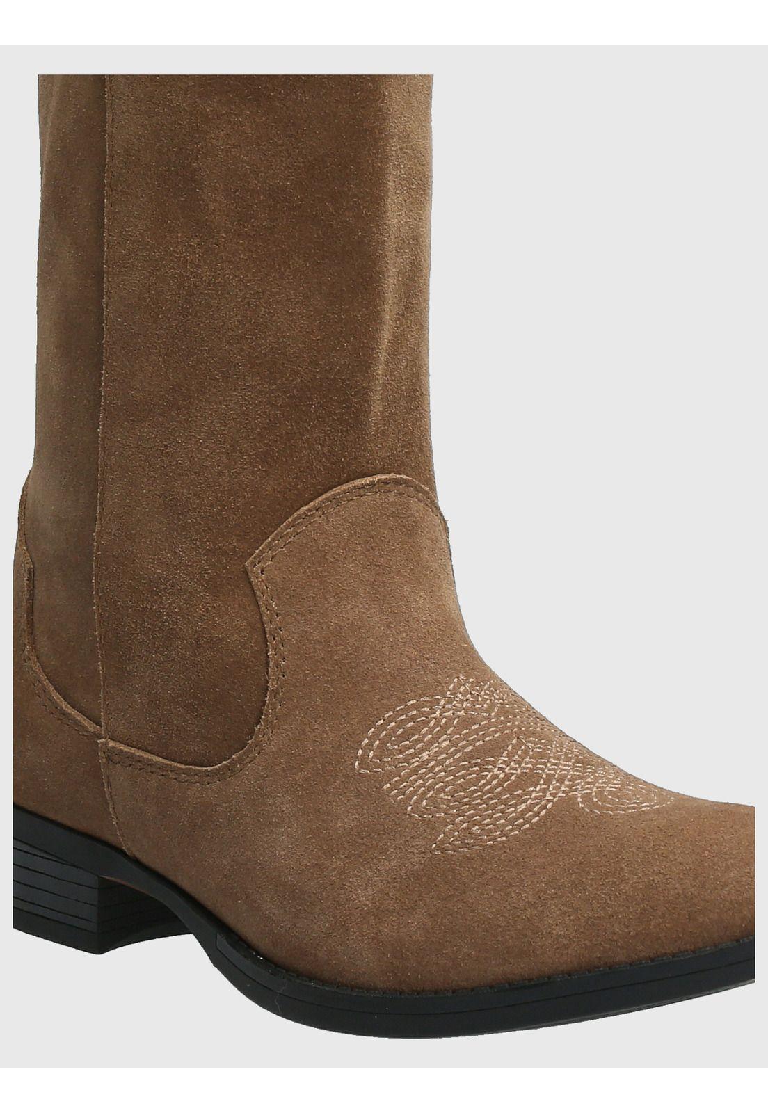 Bota Cuero Mujer Cami Café-7