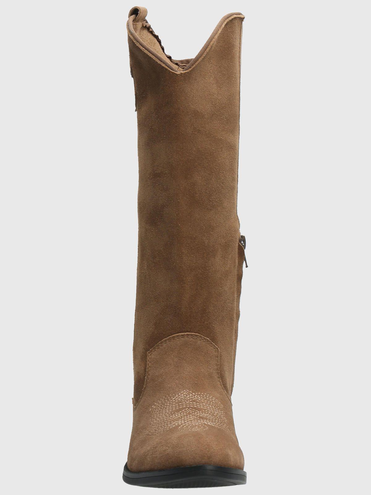 Bota Cuero Mujer Cami Café-3