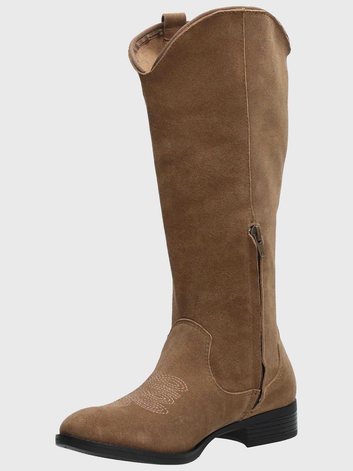 Bota Cuero Mujer Cami Café-4