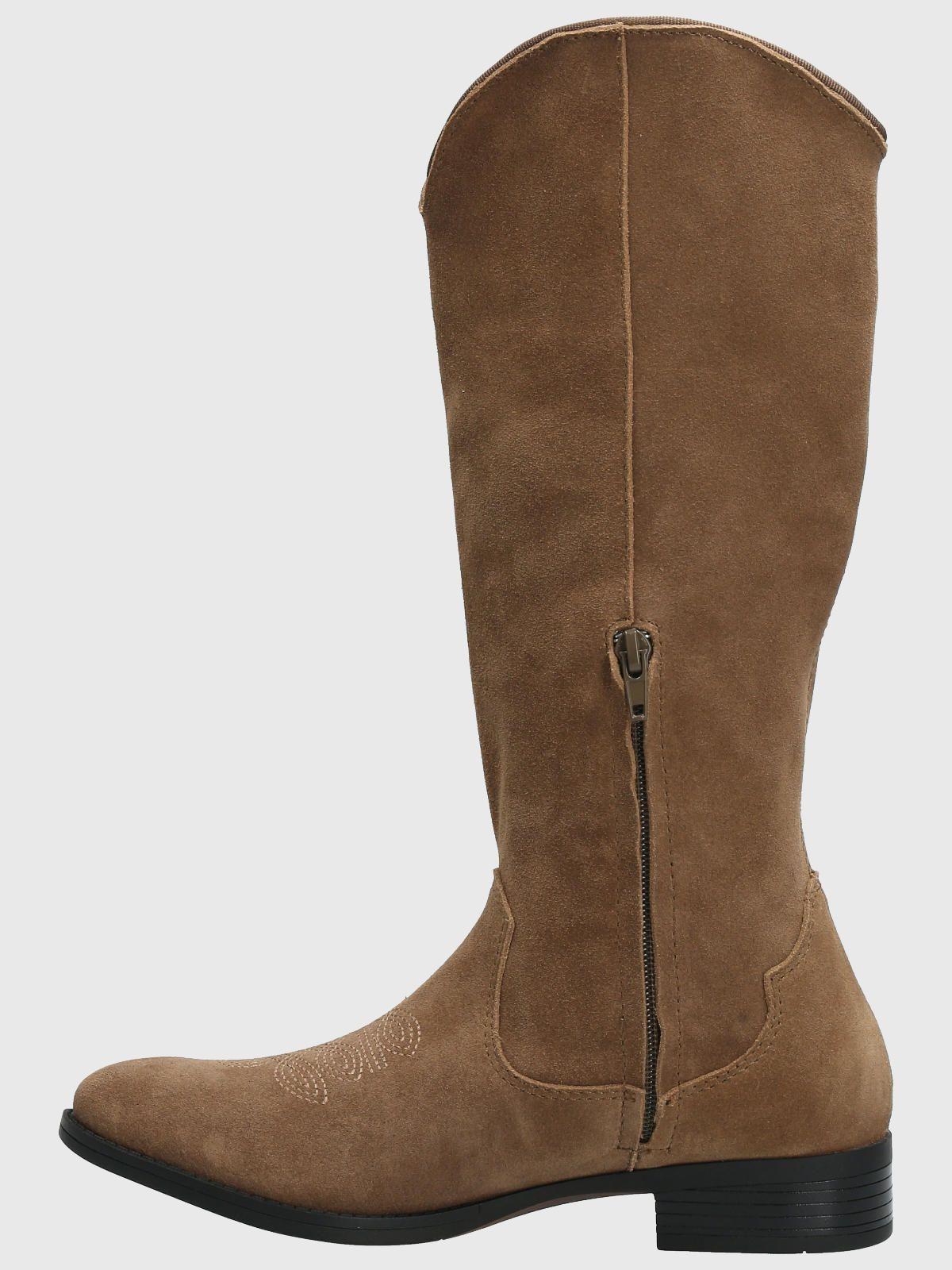 Bota Cuero Mujer Cami Café-5