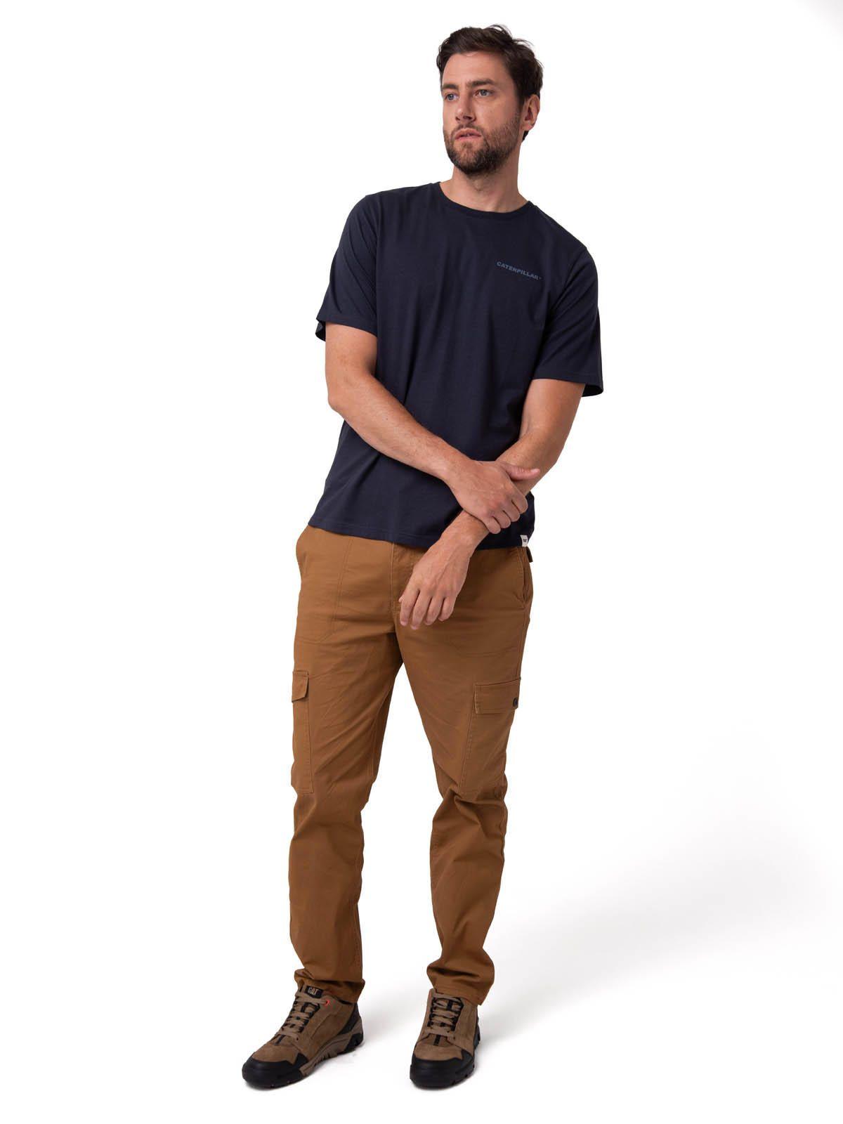 Polera Manga Corta Hombre Heritage Azul Oscuro-5