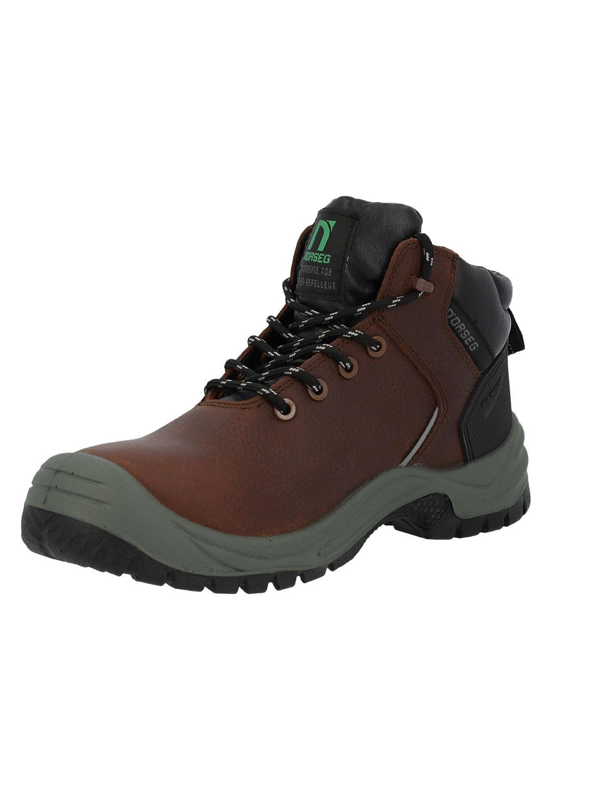 Zapato Seguridad Unisex Ns582 Ct Antistatic Café-2