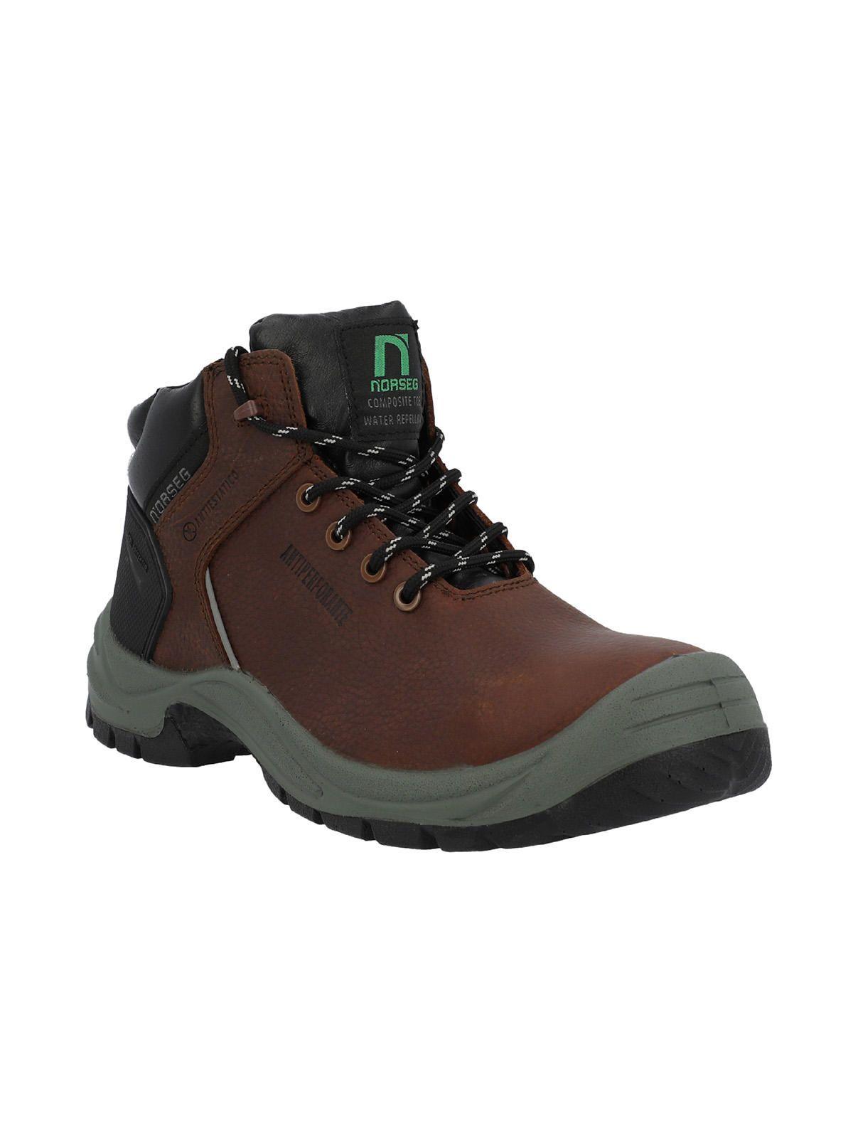 Zapato Seguridad Unisex Ns582 Ct Antistatic Café-7