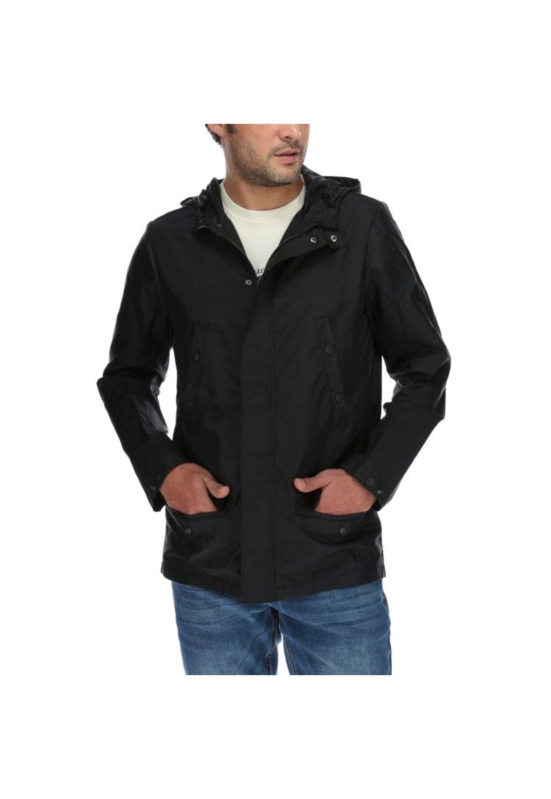 Chaqueta Hombre Forecast Rain Trench Jacket Negro-0