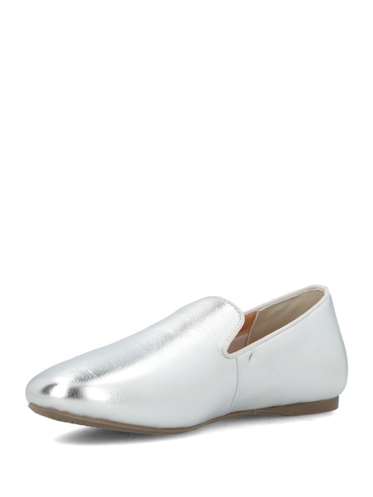 Mocasin Mujer Oda Plateado-4