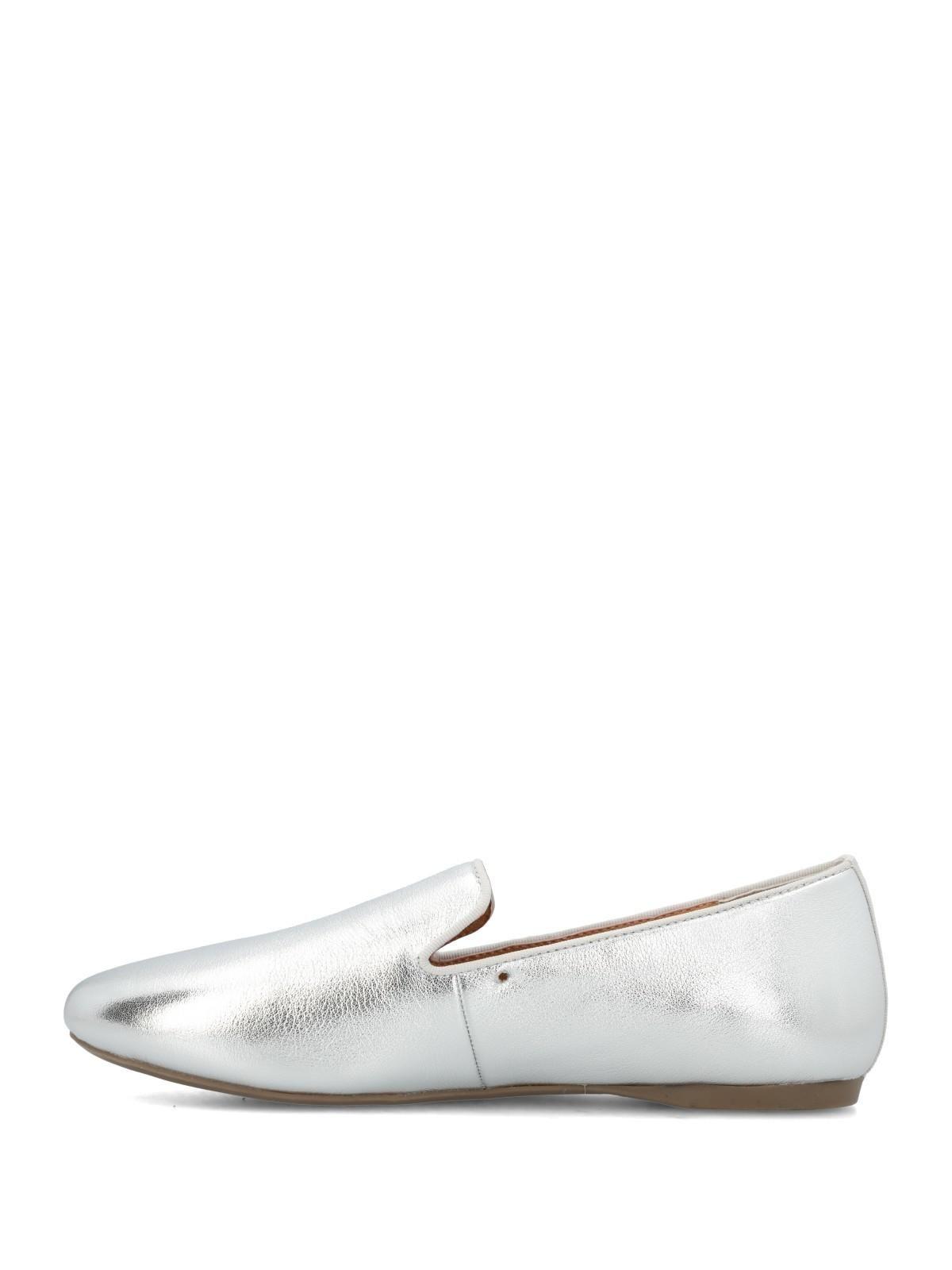 Mocasin Mujer Oda Plateado-5
