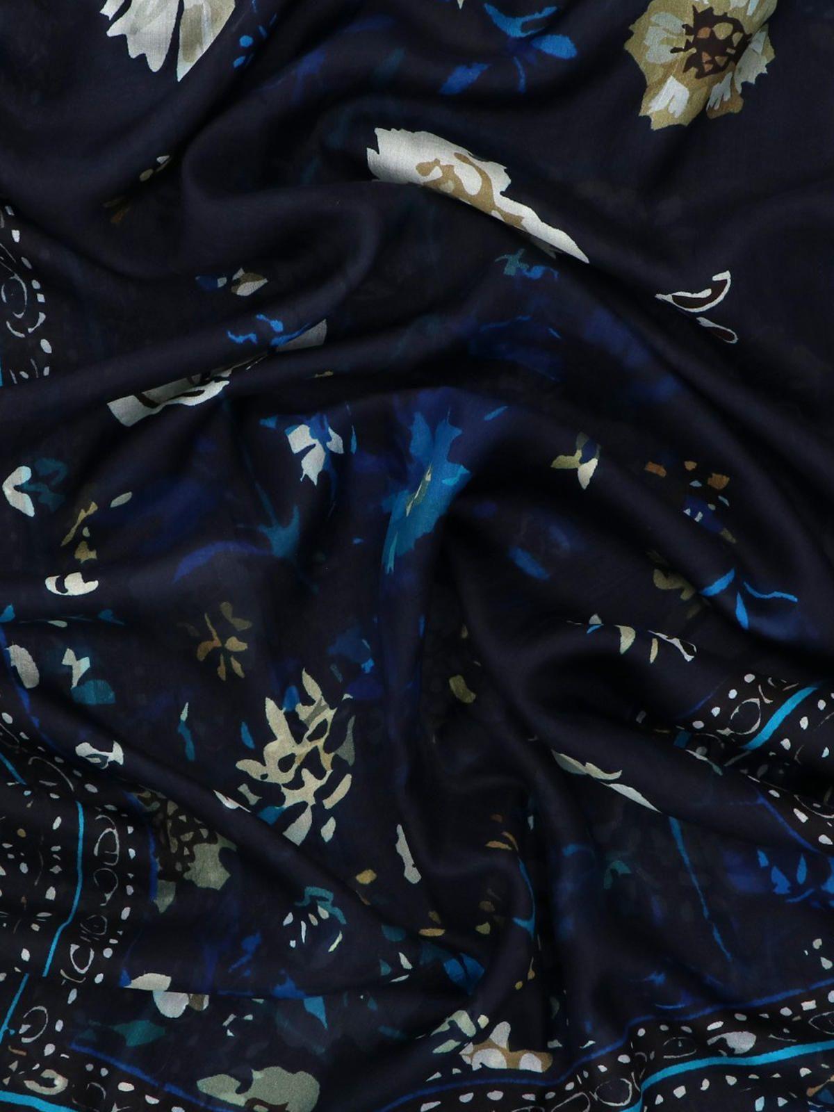 Pañuelo Seda Mujer Rkf Silk Laura Scarf Azul-1