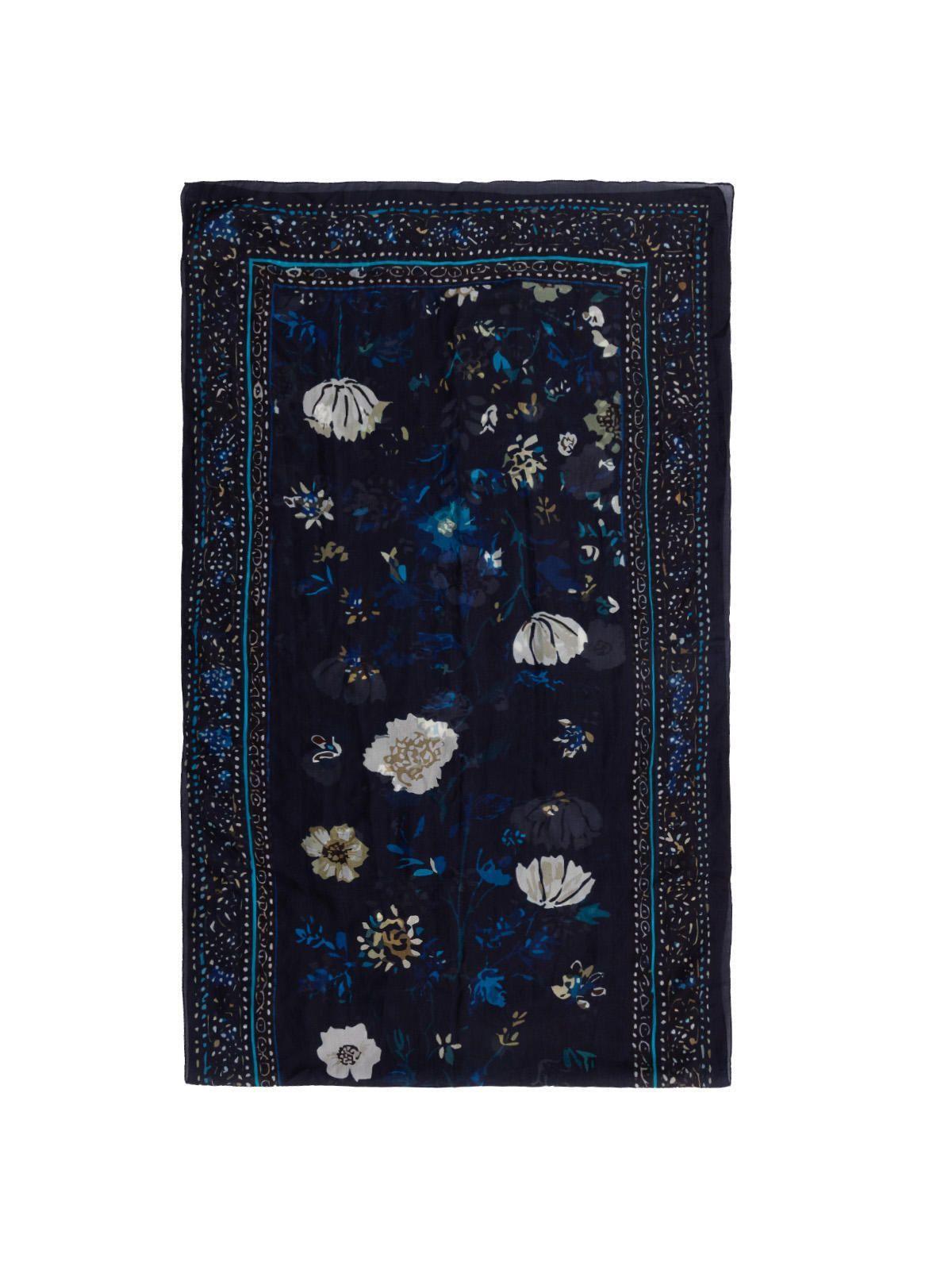 Pañuelo Seda Mujer Rkf Silk Laura Scarf Azul-2