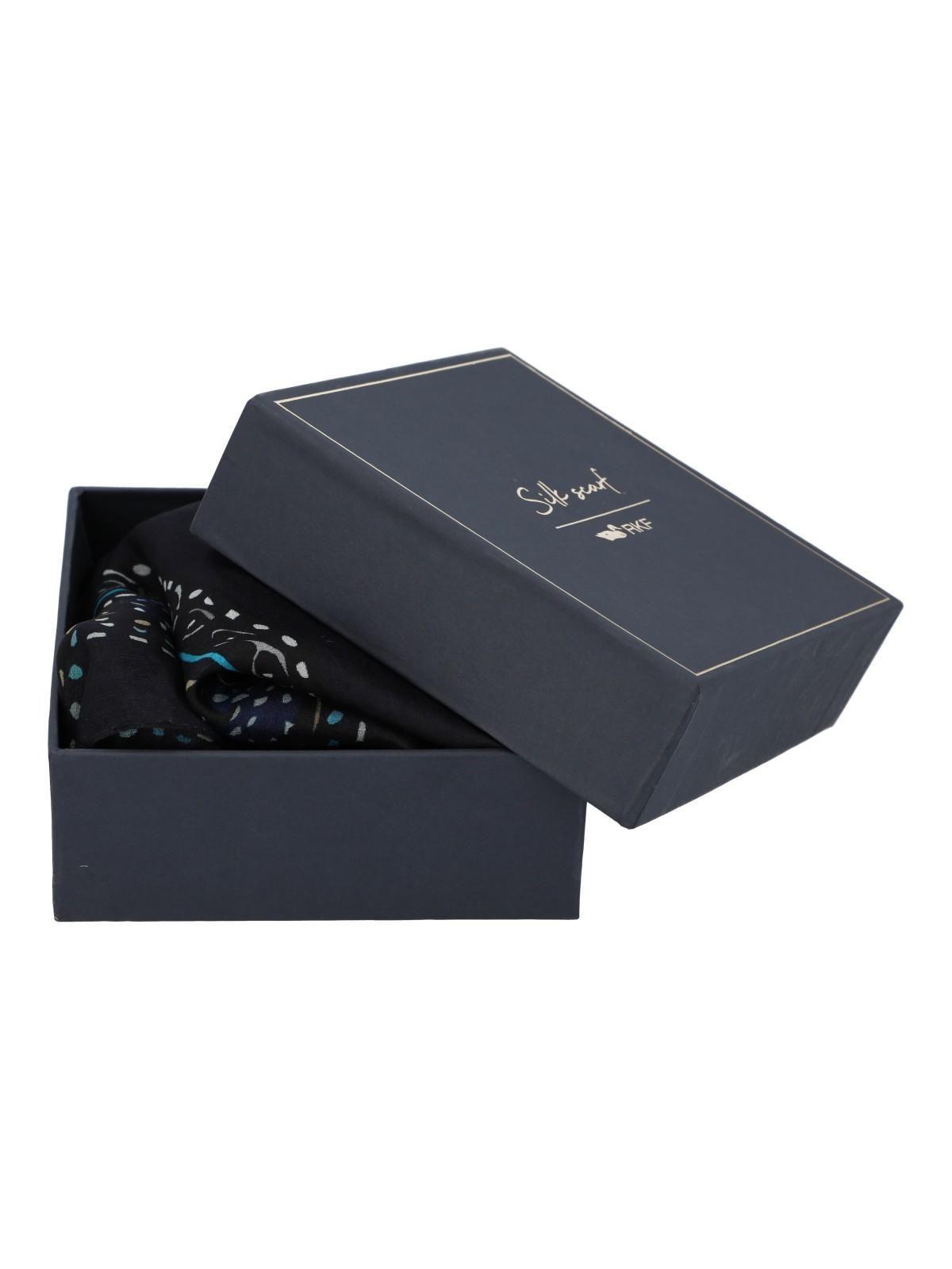 Pañuelo Seda Mujer Rkf Silk Laura Scarf Azul-3