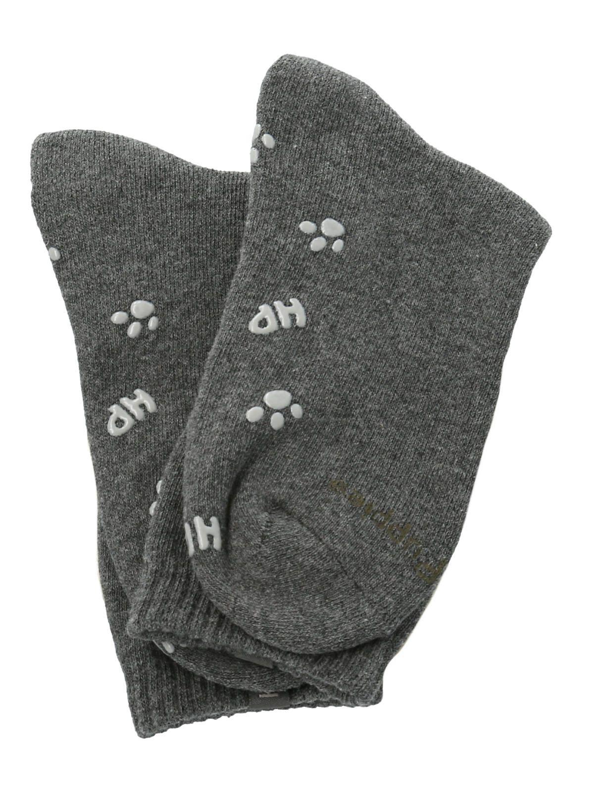 Calcetín Algodón Niño Heavy Plain Gris-2