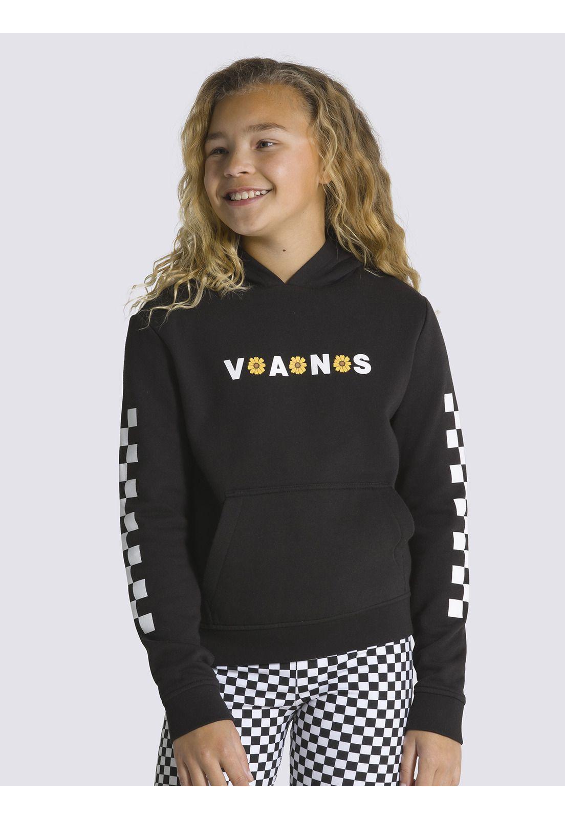Polerón Sunfloral Hoodie Negro Niño-0