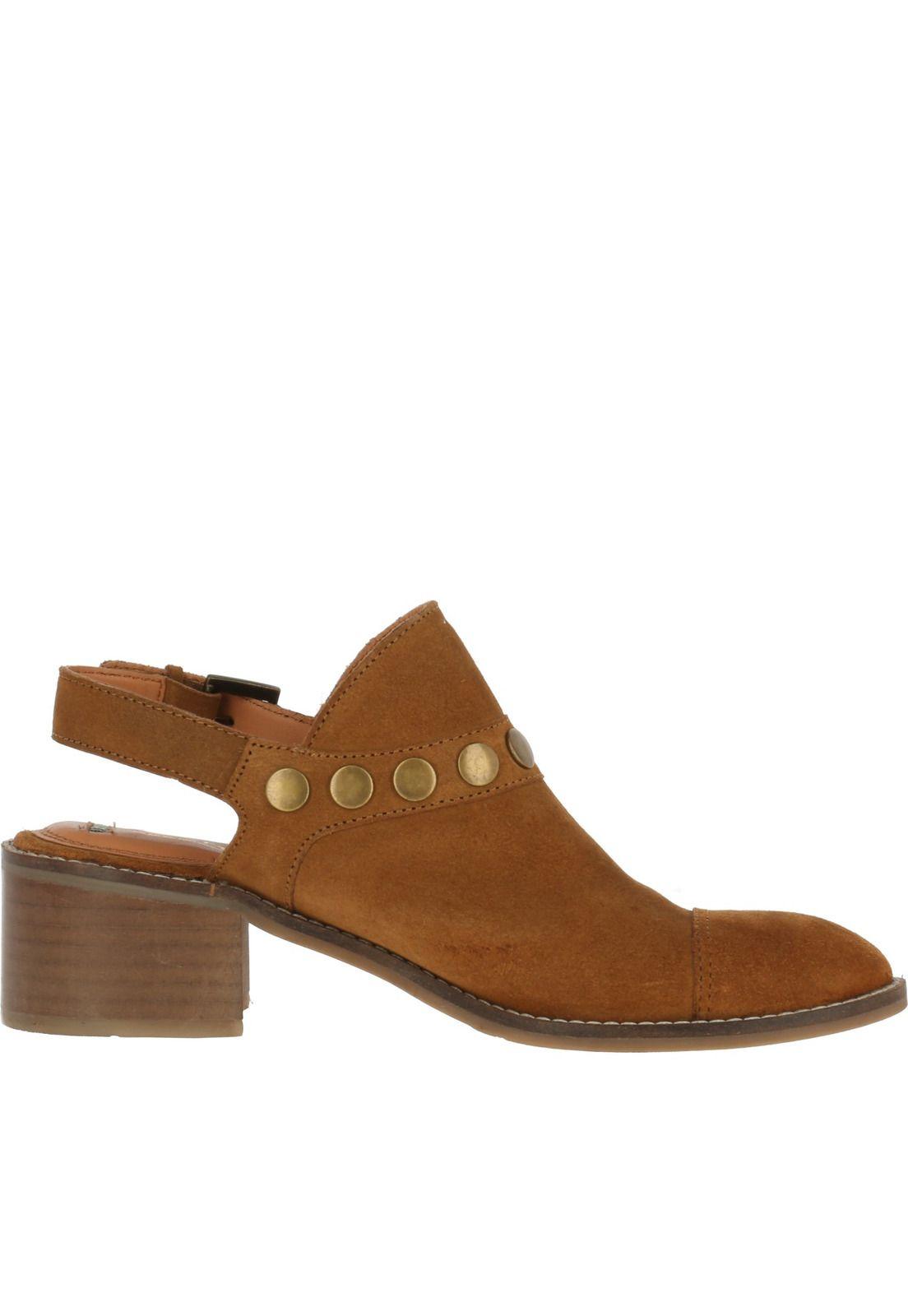 Botin Cuero Posh Café Mujer-2
