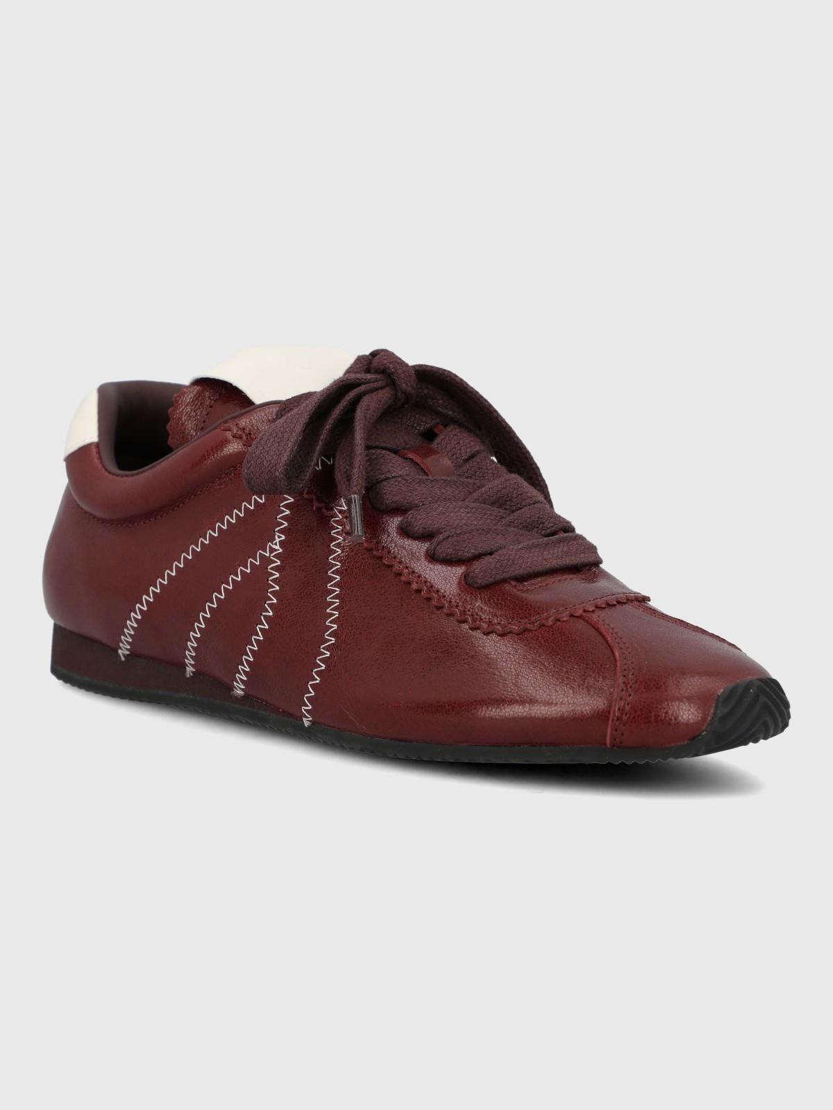 Zapatilla Cuero Mujer Bonik Rojo-0