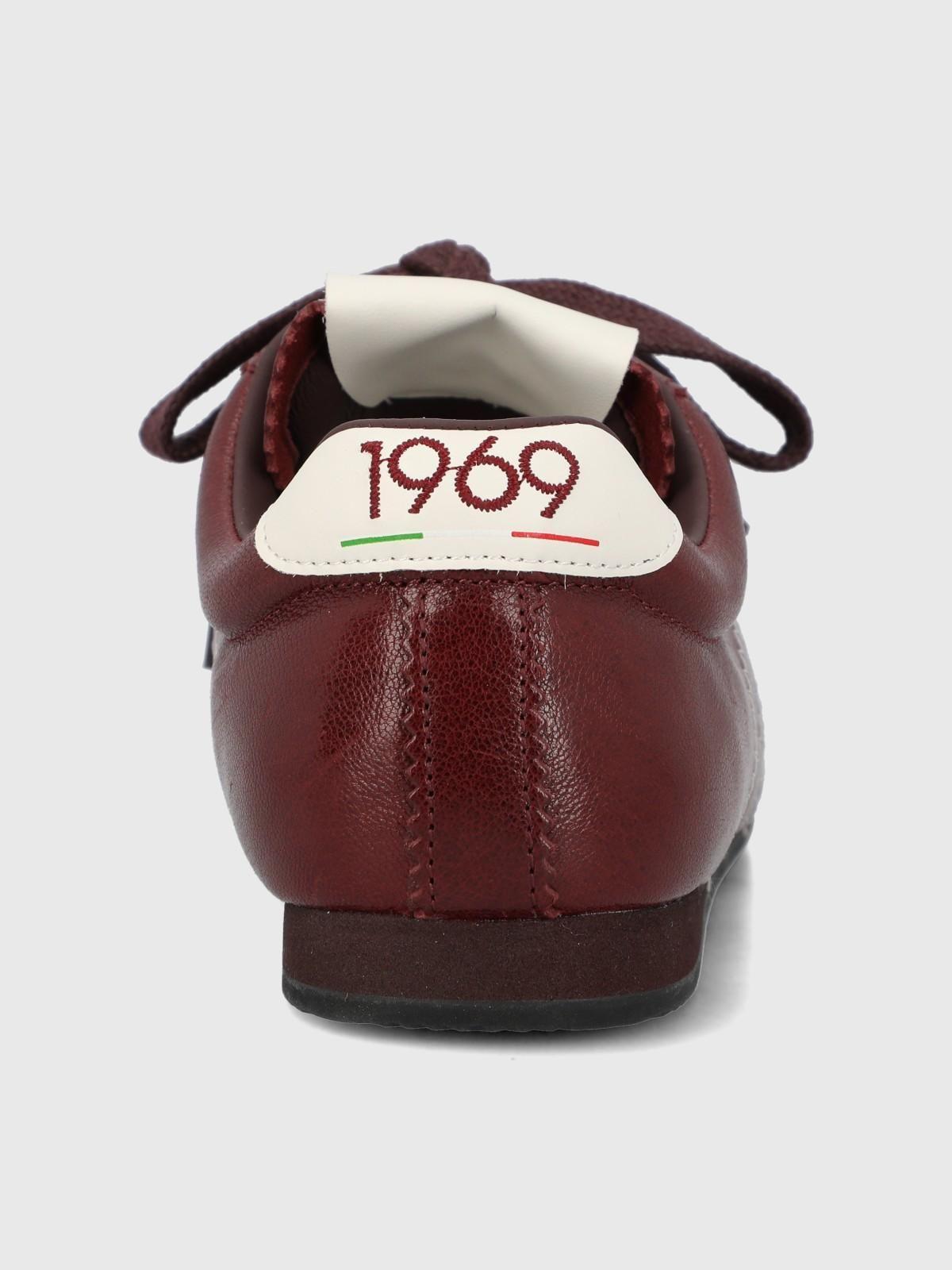 Zapatilla Cuero Mujer Bonik Rojo-6