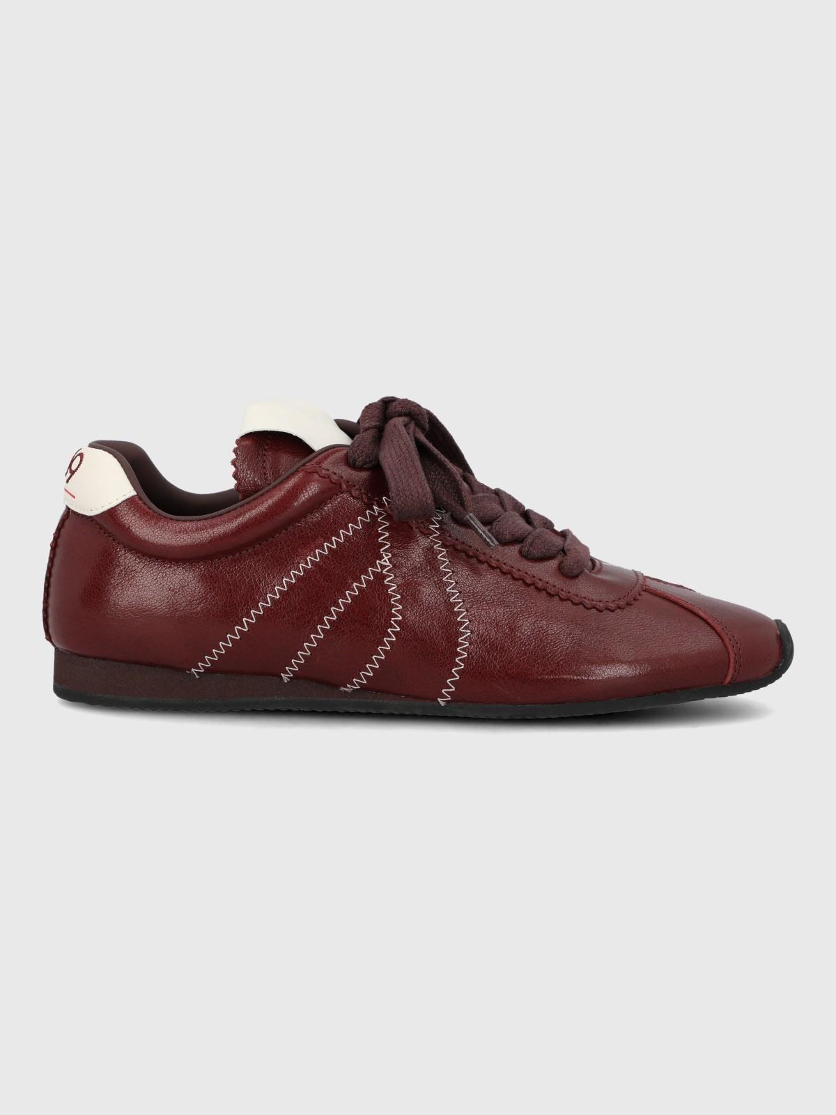 Zapatilla Cuero Mujer Bonik Rojo-1