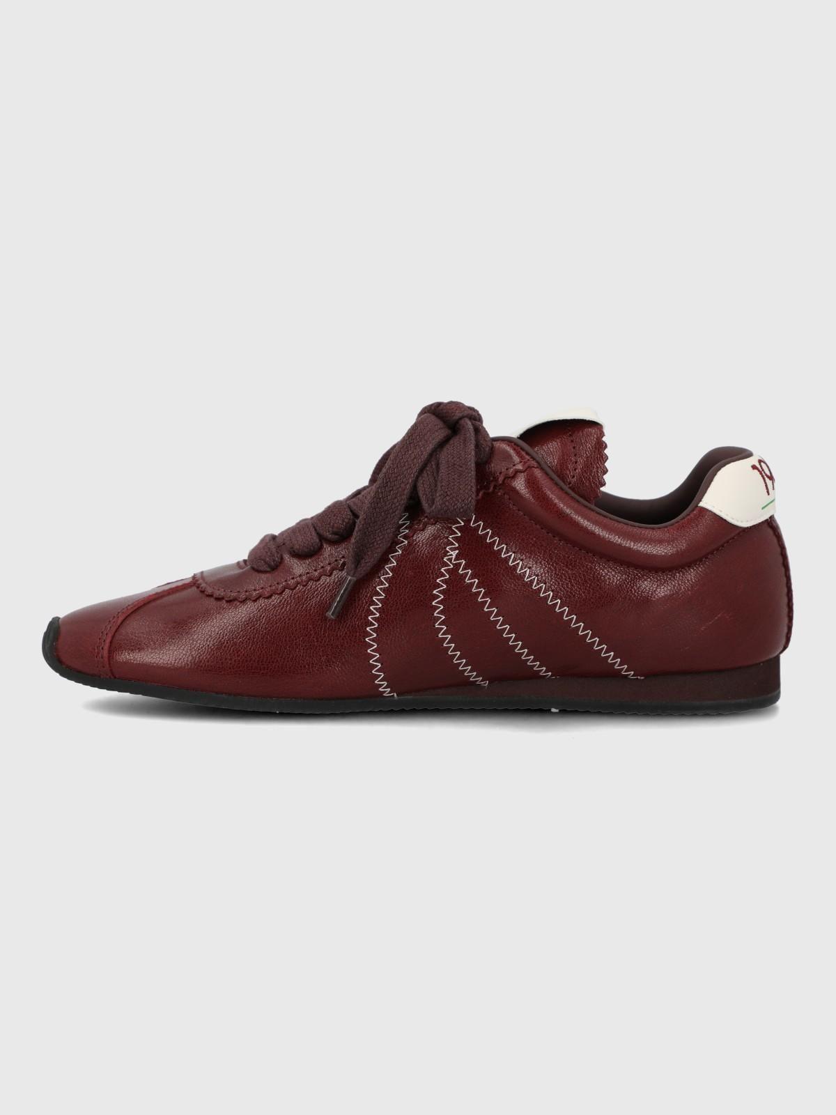 Zapatilla Cuero Mujer Bonik Rojo-5
