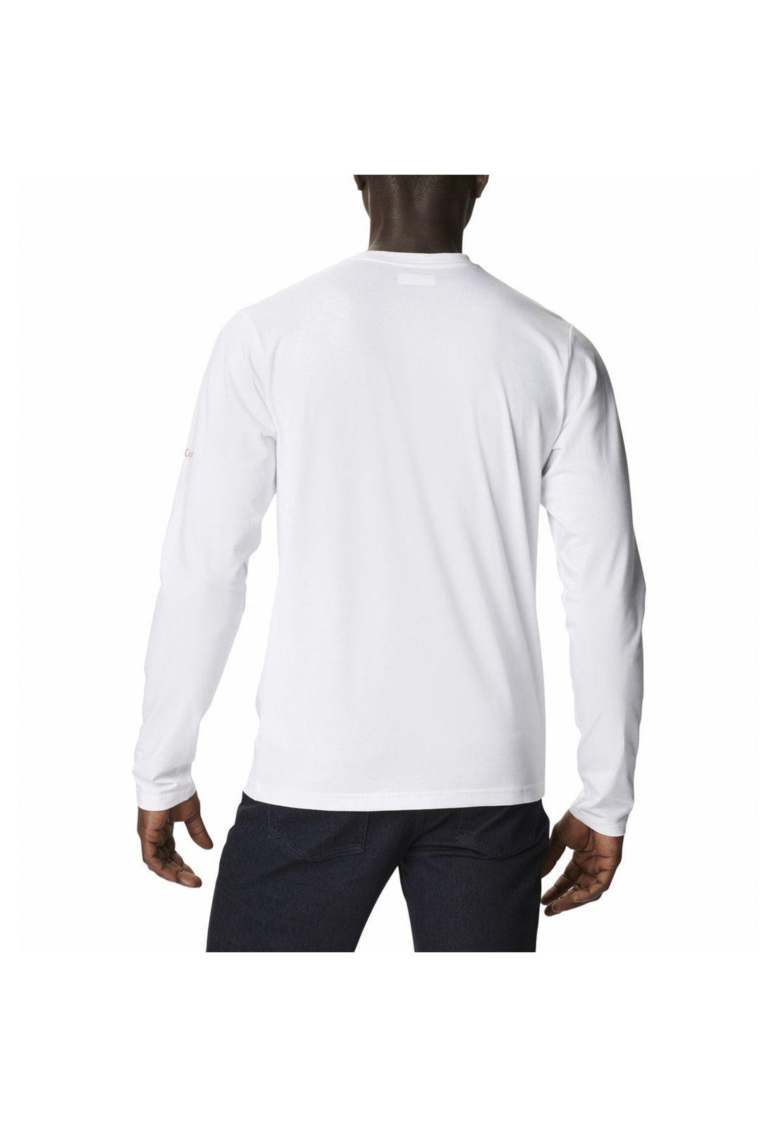 Polera M/L Hombre Sun Trek Graphic Blanco-2