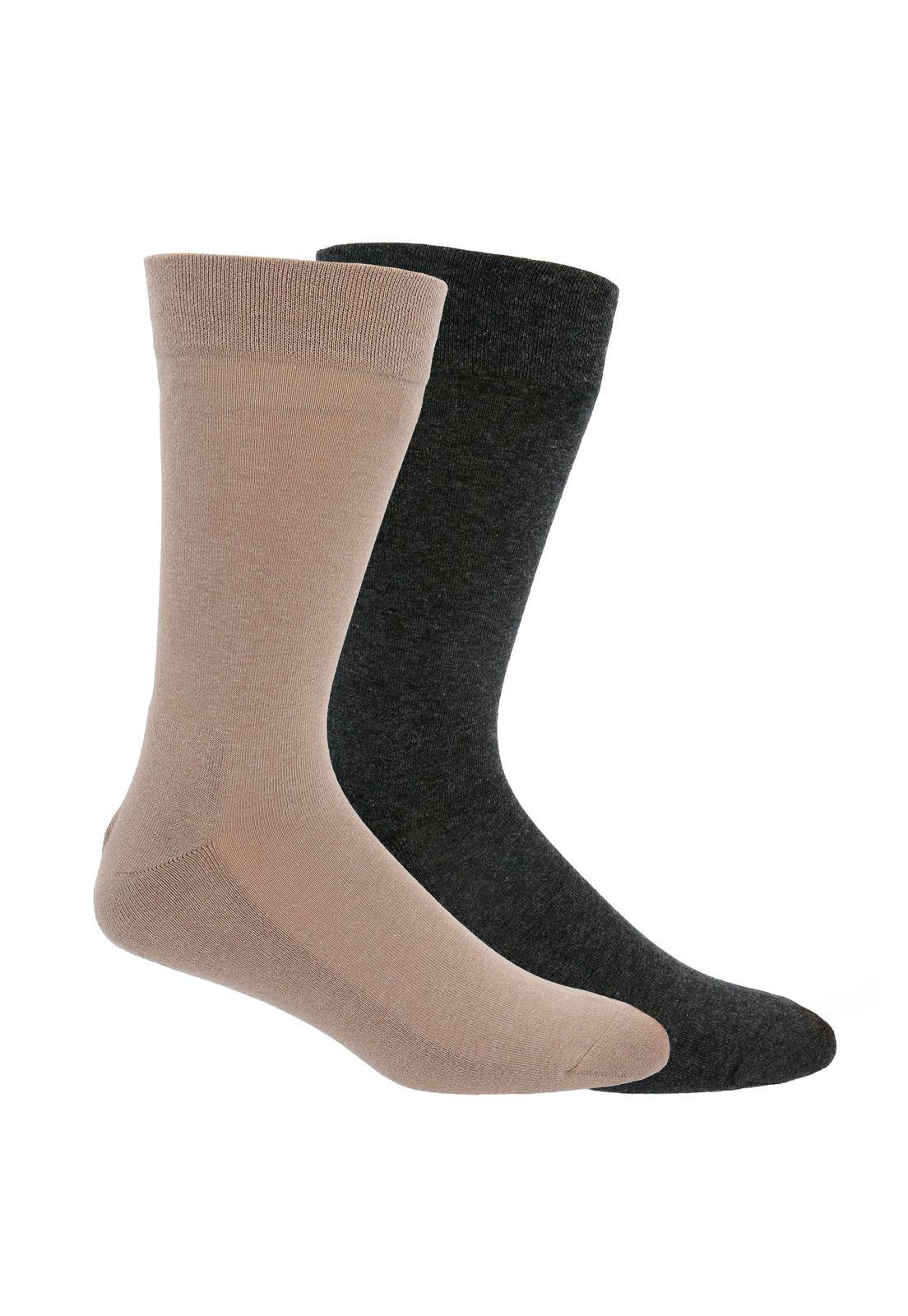 Calcetín Algodón Hombre Pack Plaincushion Gris-0