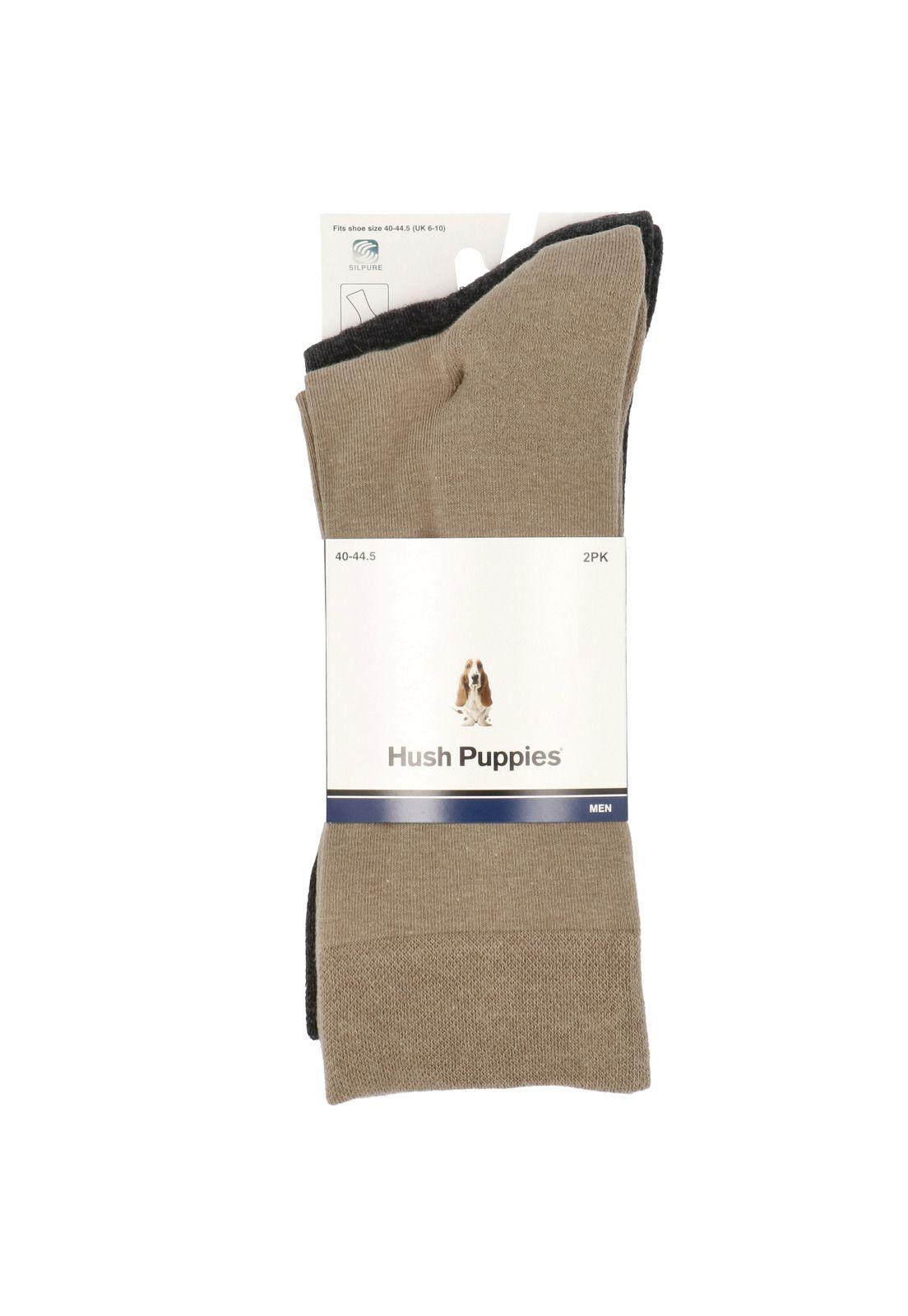 Calcetín Algodón Hombre Pack Plaincushion Gris-1