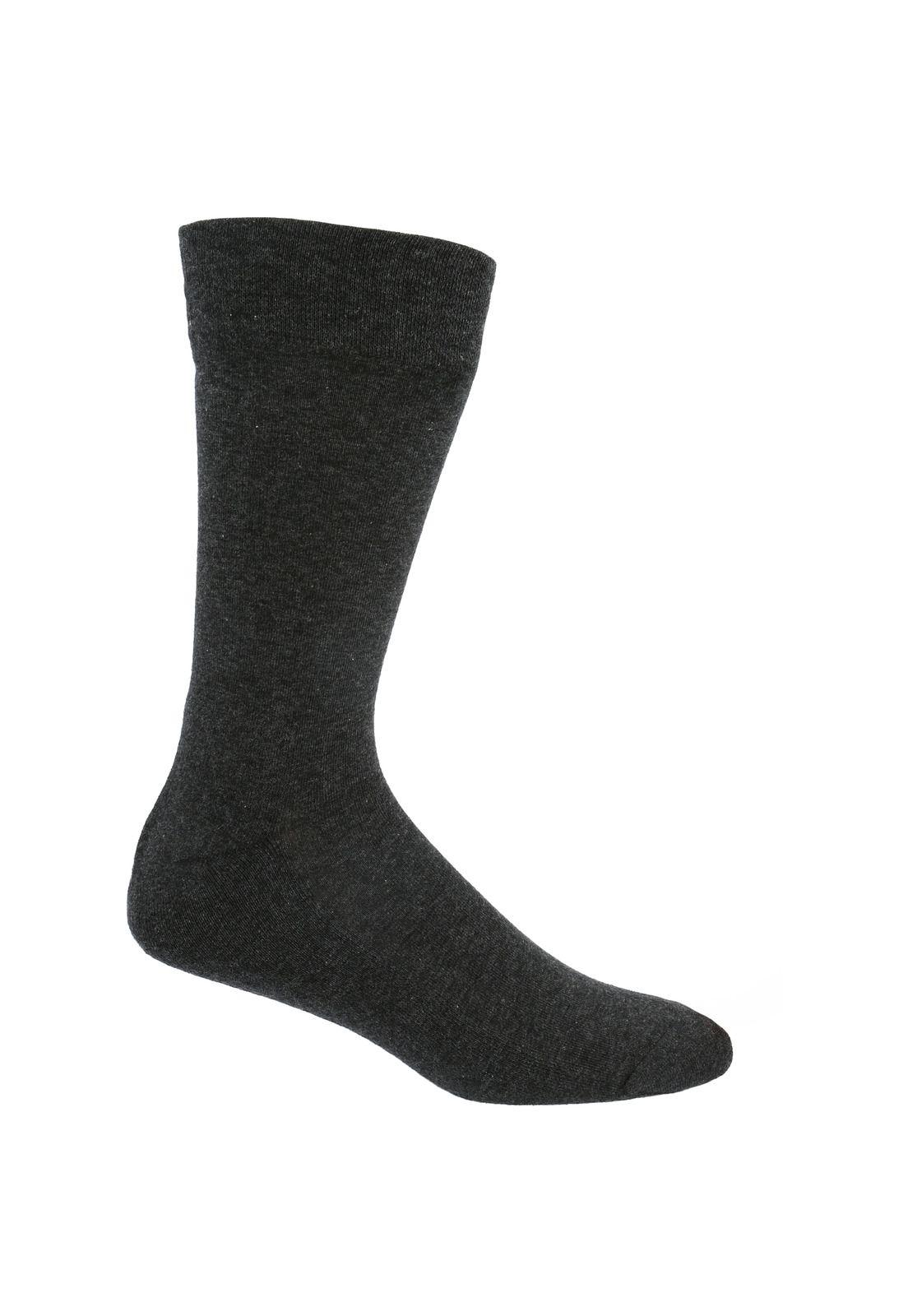 Calcetín Algodón Hombre Pack Plaincushion Gris-2