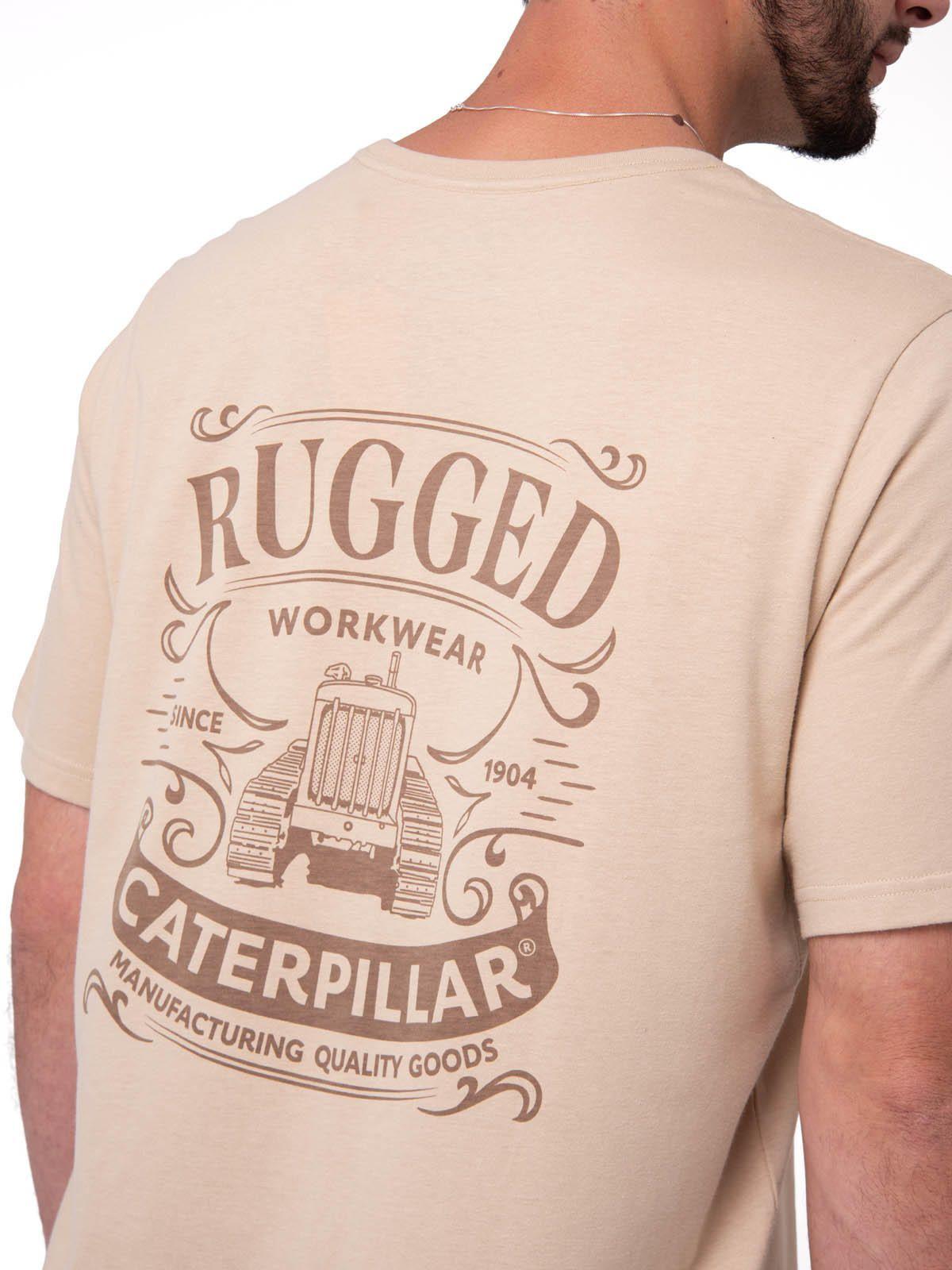 Polera Manga Corta Hombre Heritage Beige-4