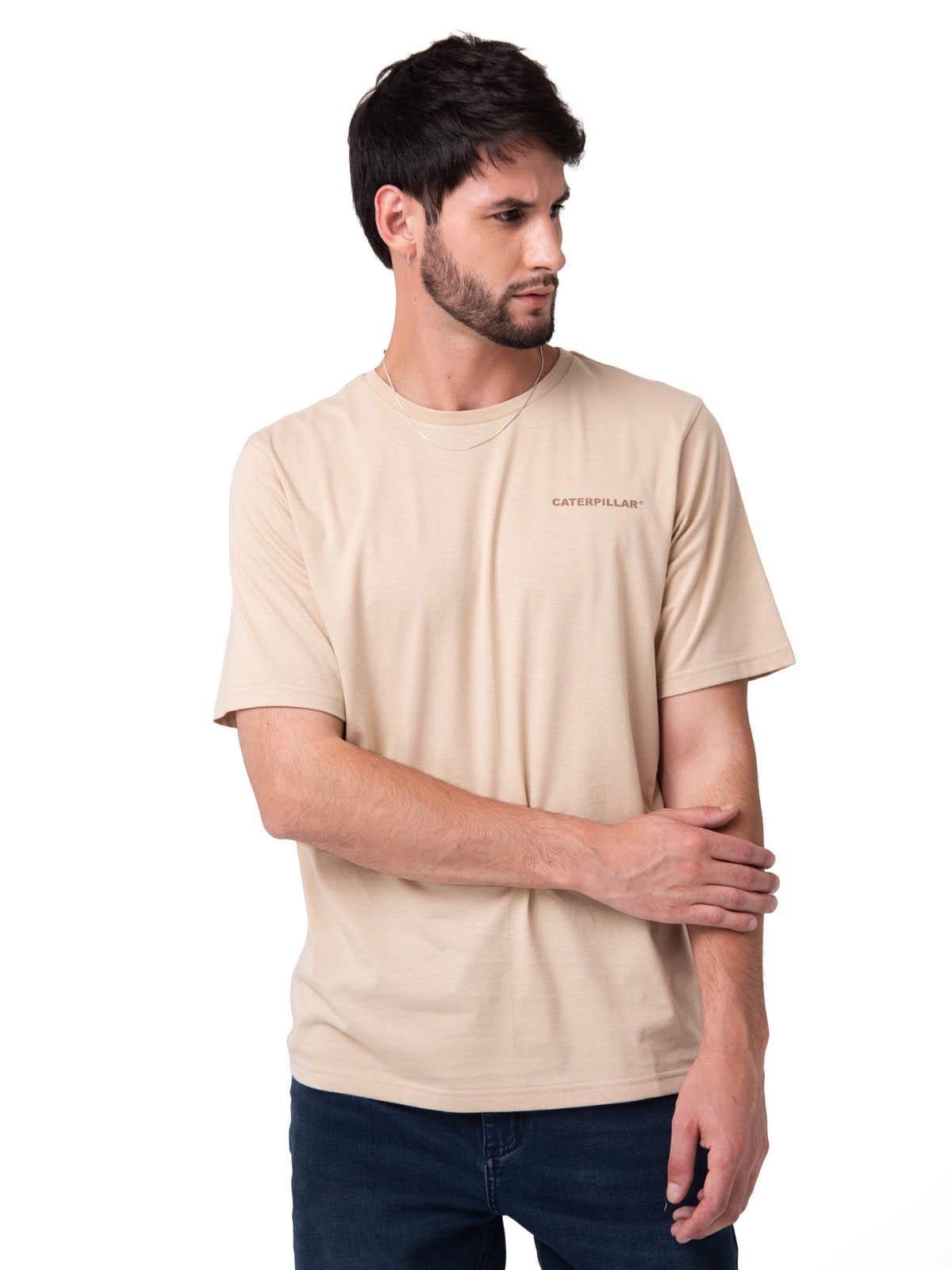 Polera Manga Corta Hombre Heritage Beige-0