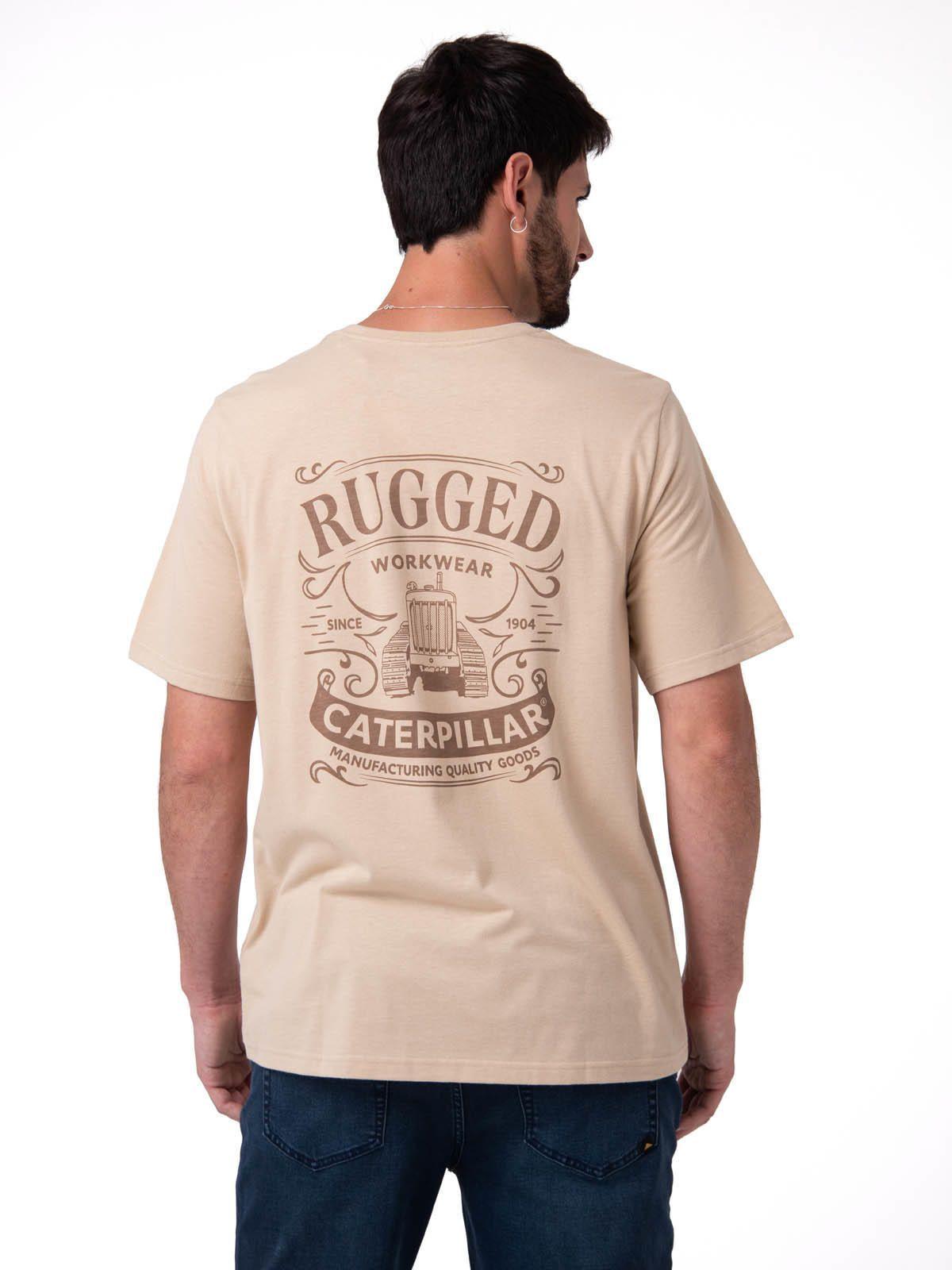 Polera Manga Corta Hombre Heritage Beige-1