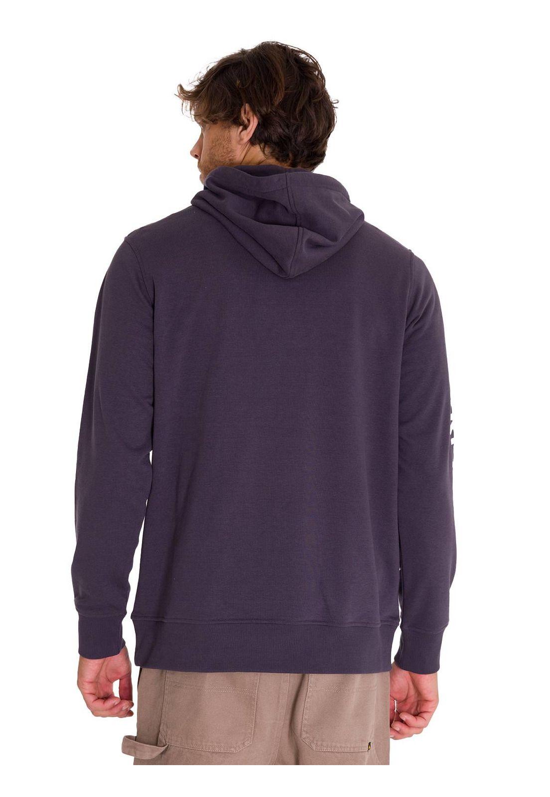 Polerón Premium Graphic Pullover Hombre Azul Marino-3