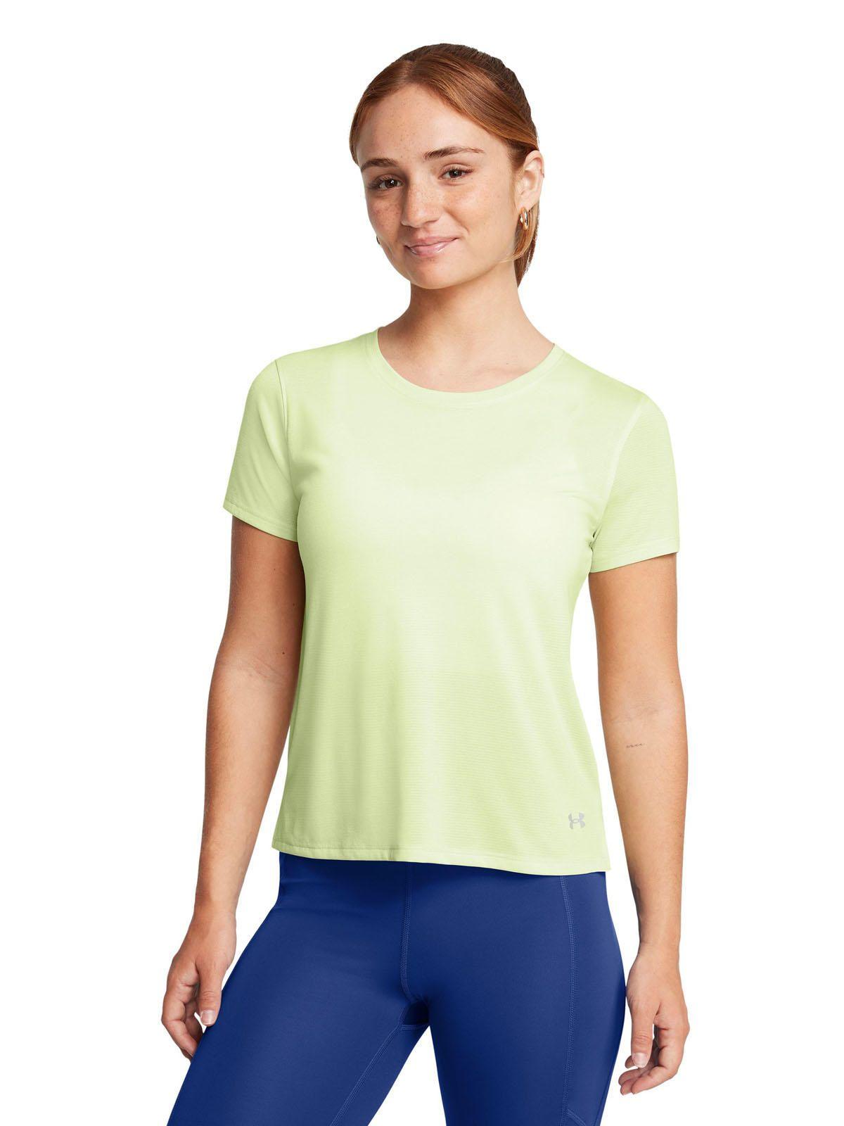Polera manga corta Launch para mujer Verde-3