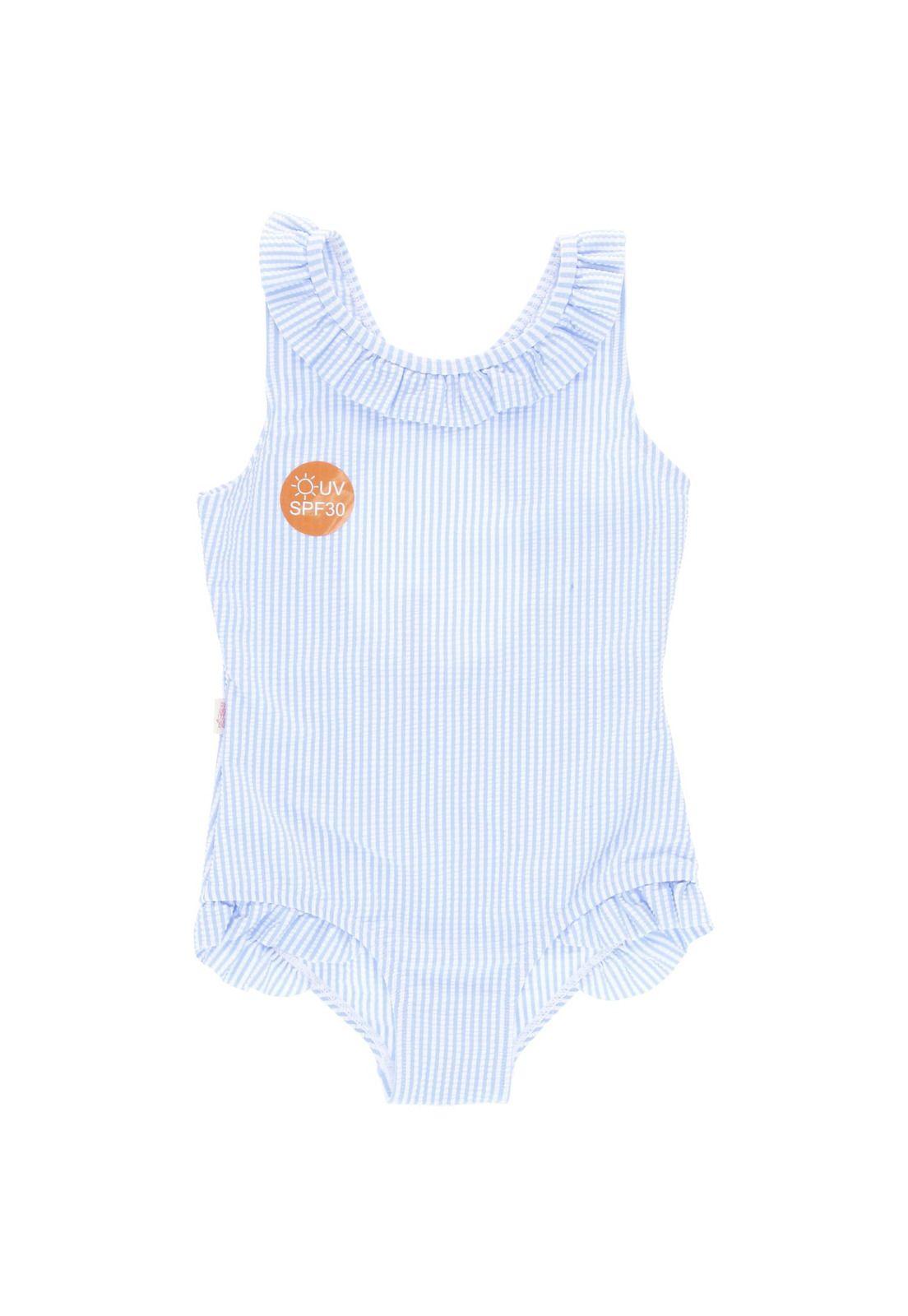 Traje De Bano Poliester Igna Celeste-0