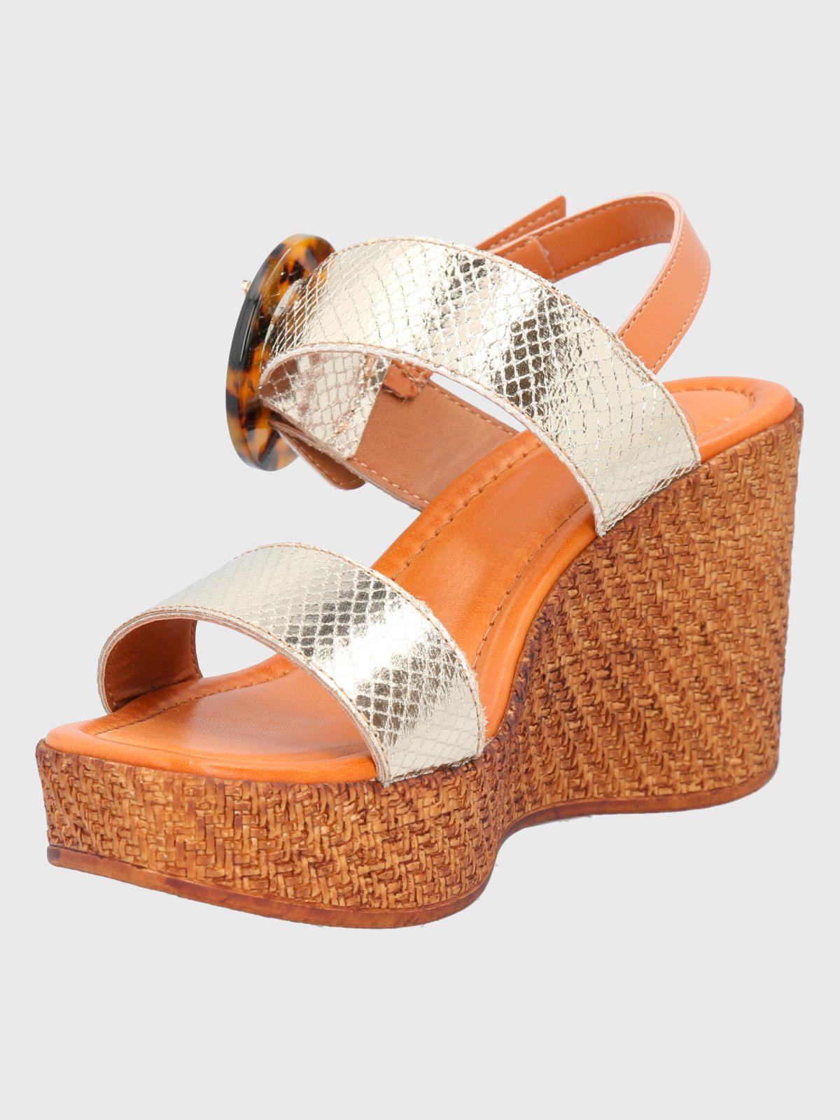 Sandalia Dorado Mujer Gina -0