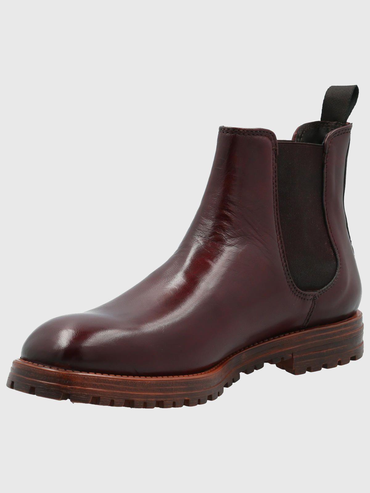 Botín Cuero Hombre Montena Burdeo-4