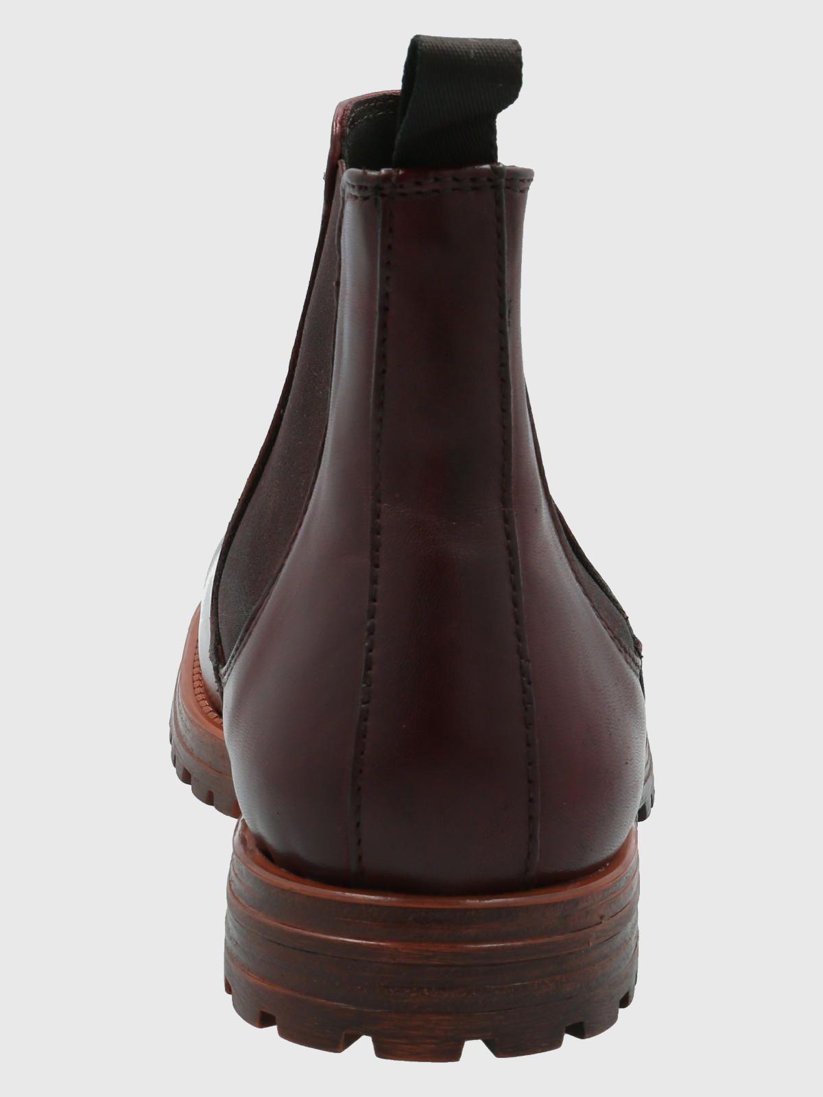 Botín Cuero Hombre Montena Burdeo-6