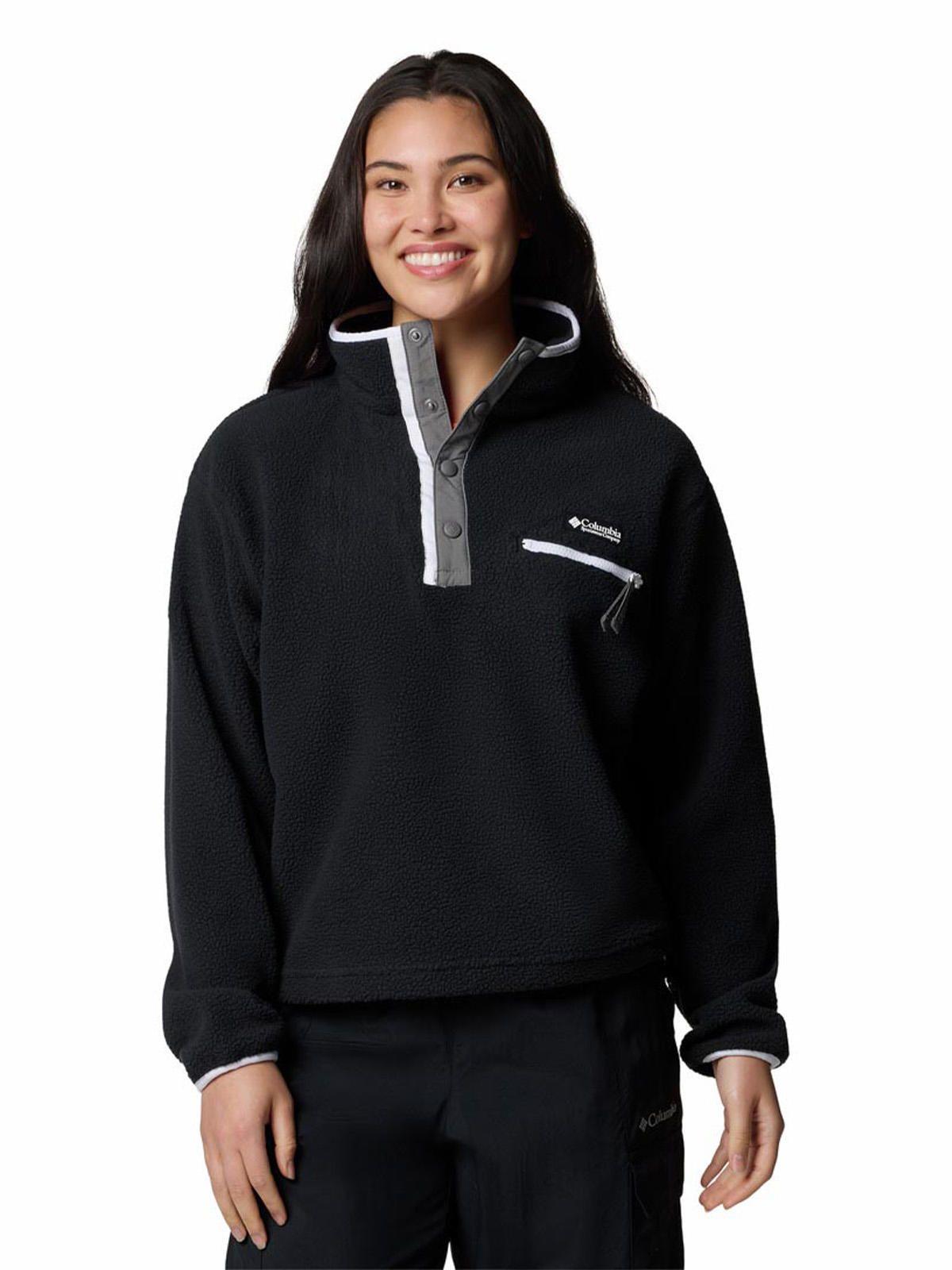 Polar Mujer Helvetia Snap Fleece Negro-0