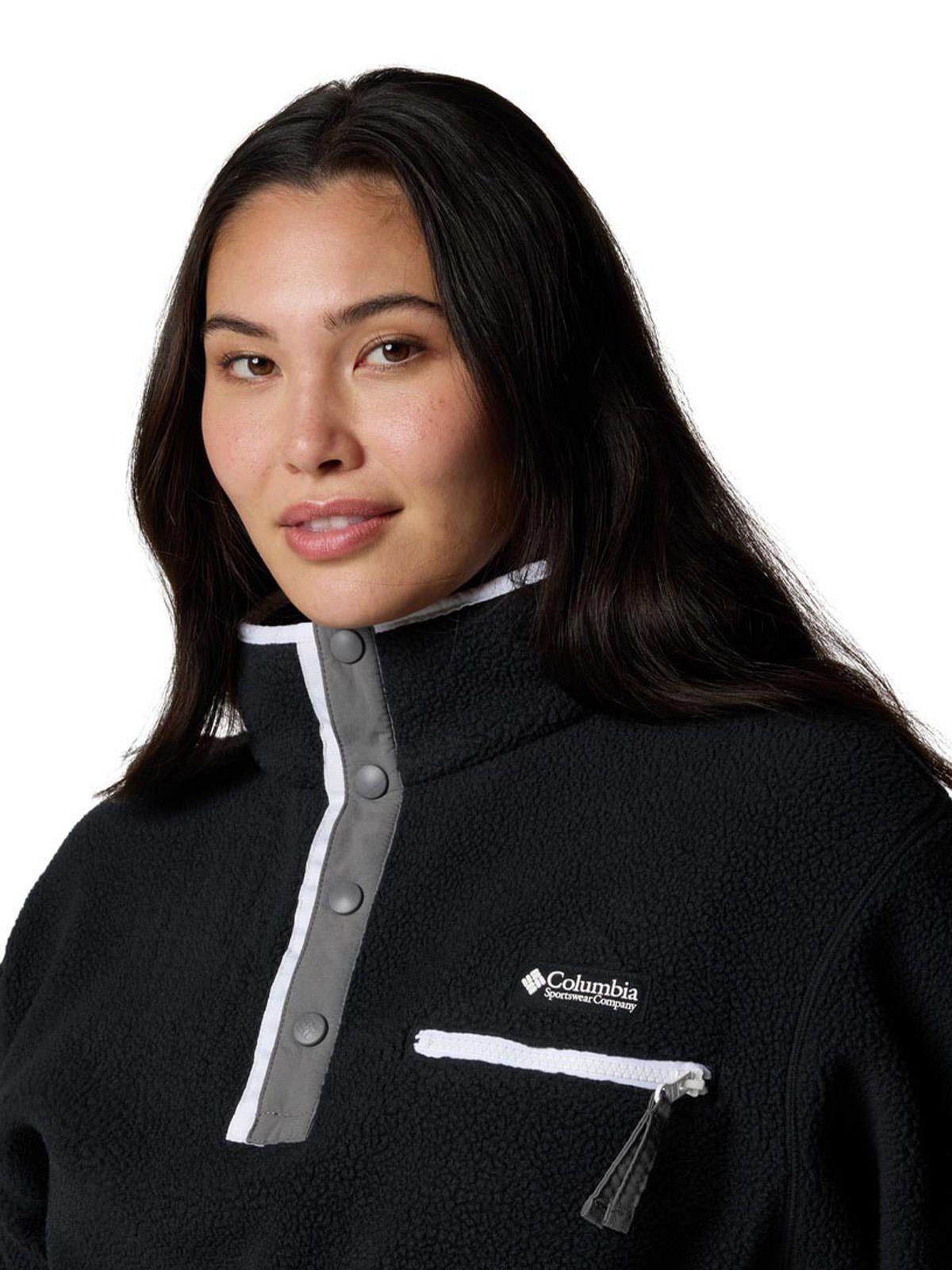 Polar Mujer Helvetia Snap Fleece Negro-3