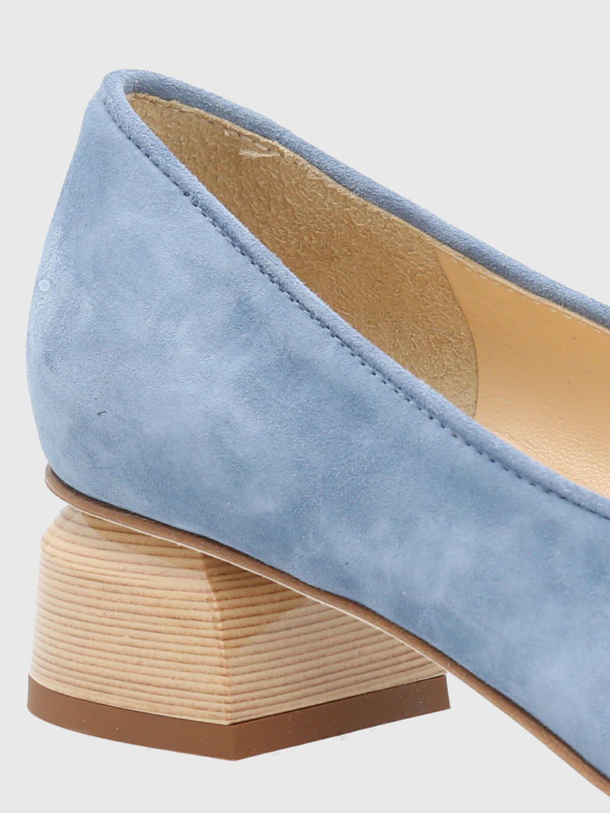 Zapato Cuero Celeste Mujer Corina -7