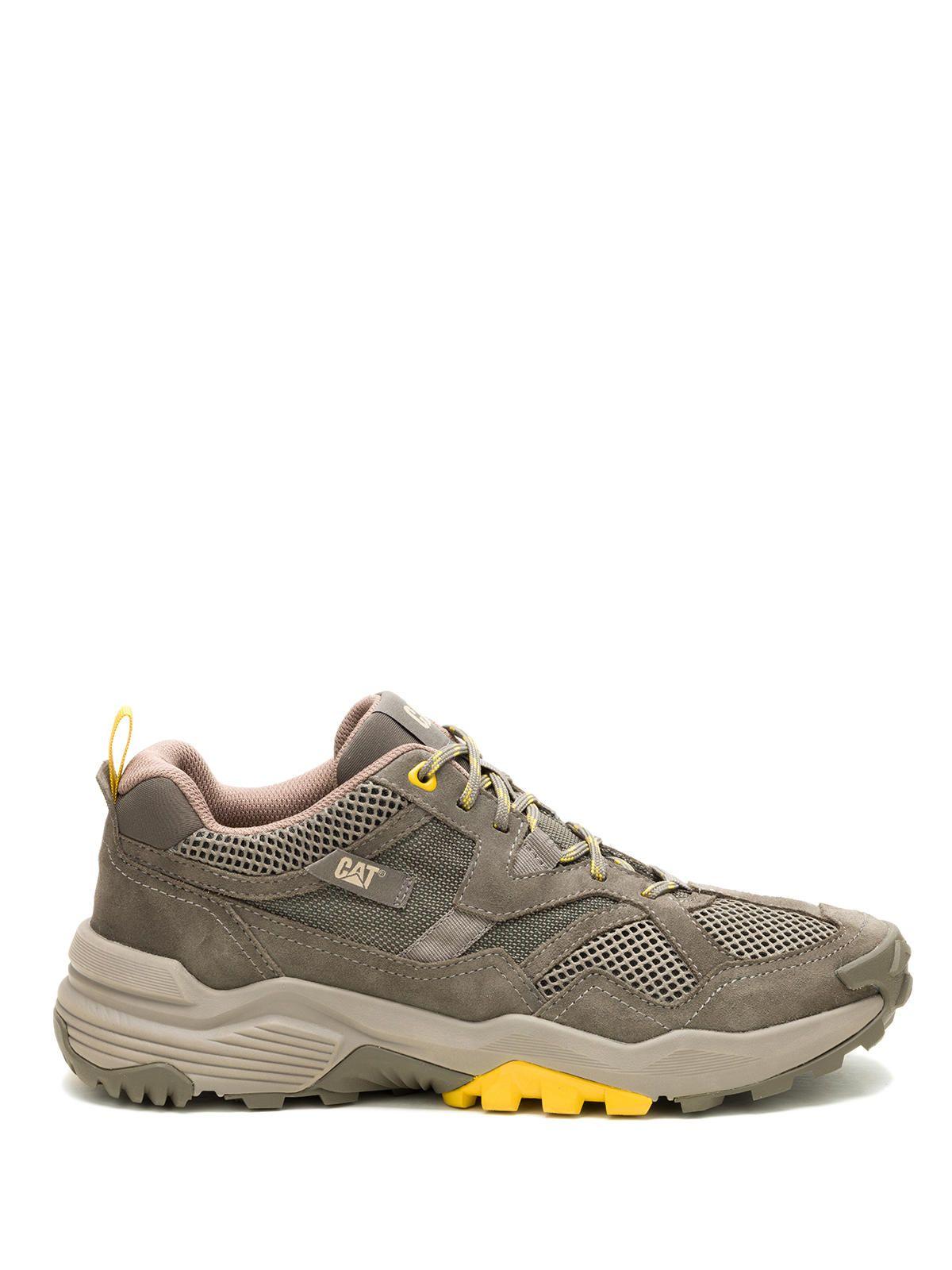 Zapatilla Cuero Hombre Grapple Suede Mesh Gris-1