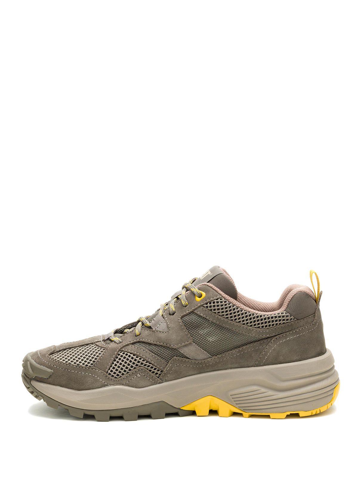 Zapatilla Cuero Hombre Grapple Suede Mesh Gris-3