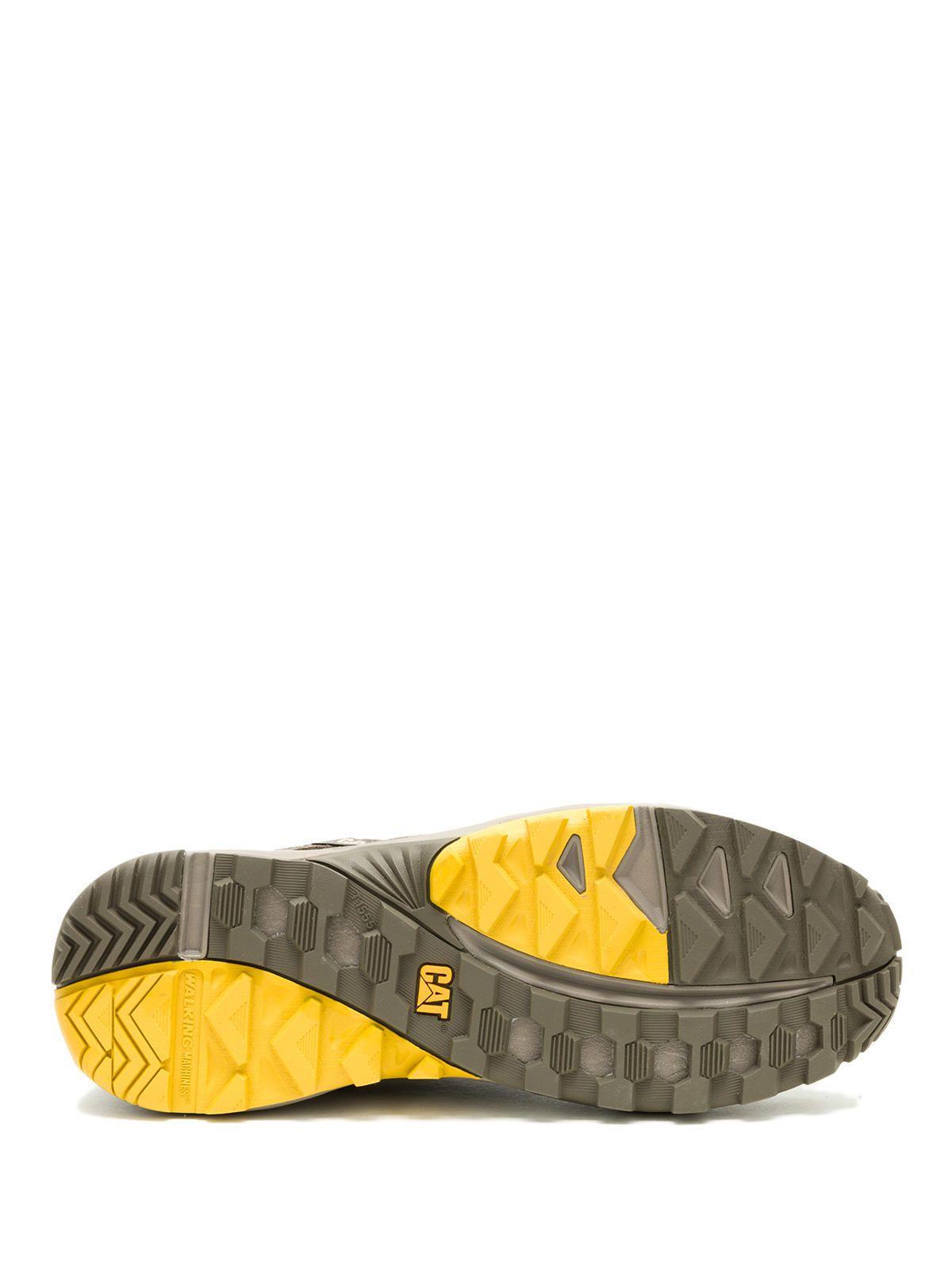 Zapatilla Cuero Hombre Grapple Suede Mesh Gris-5
